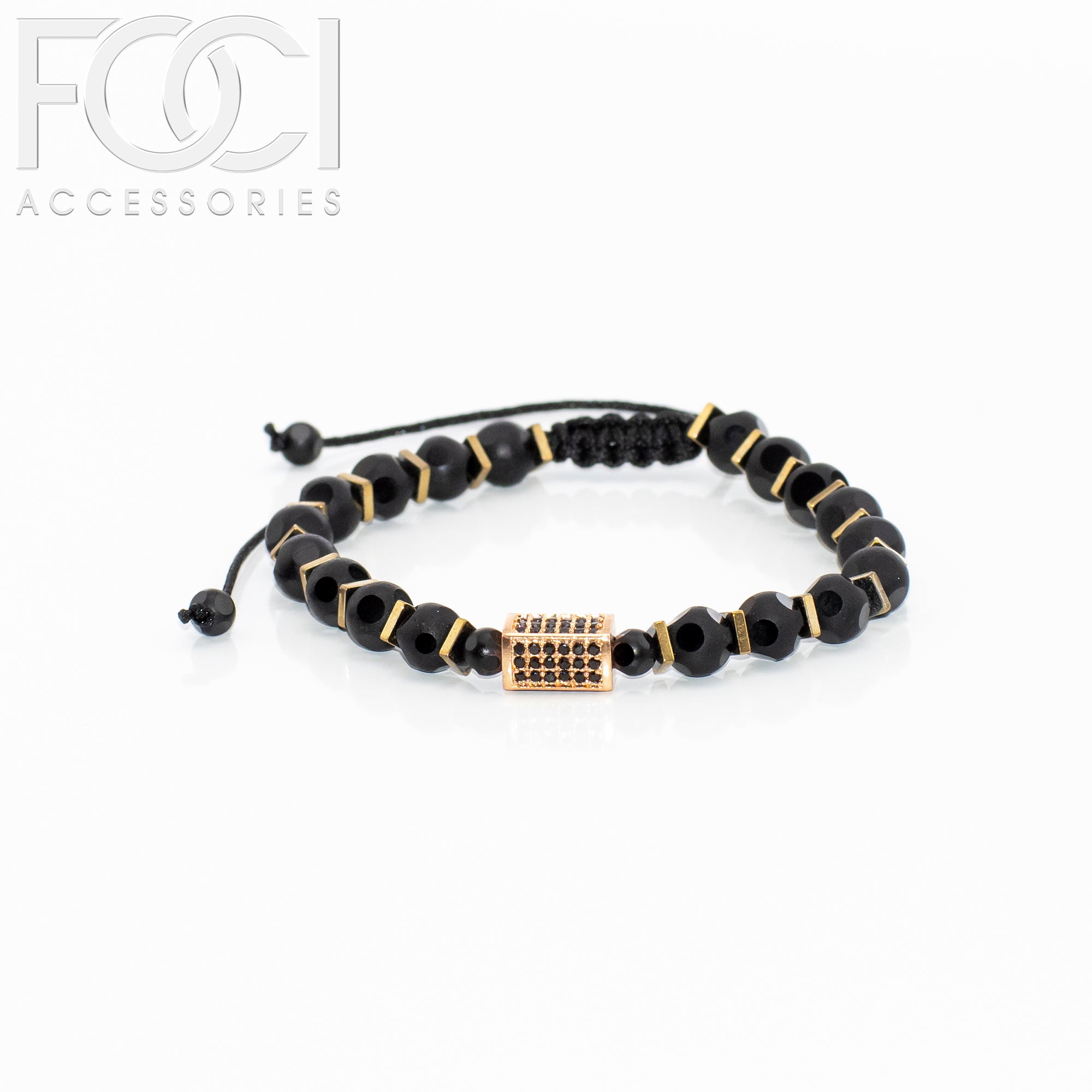 Unisex Beaded Centerpiece Bracelet