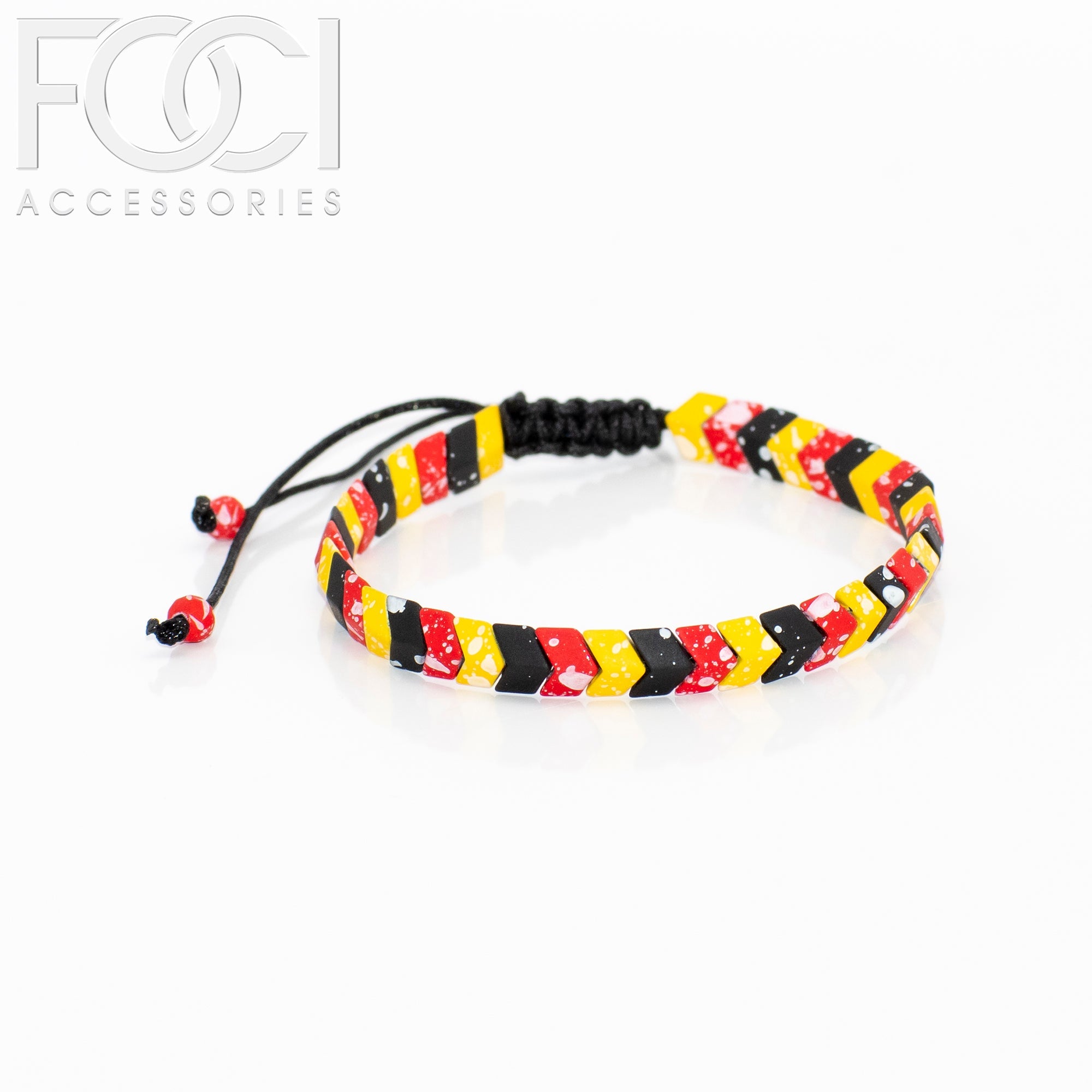 Unisex Chevron Beaded Bracelet