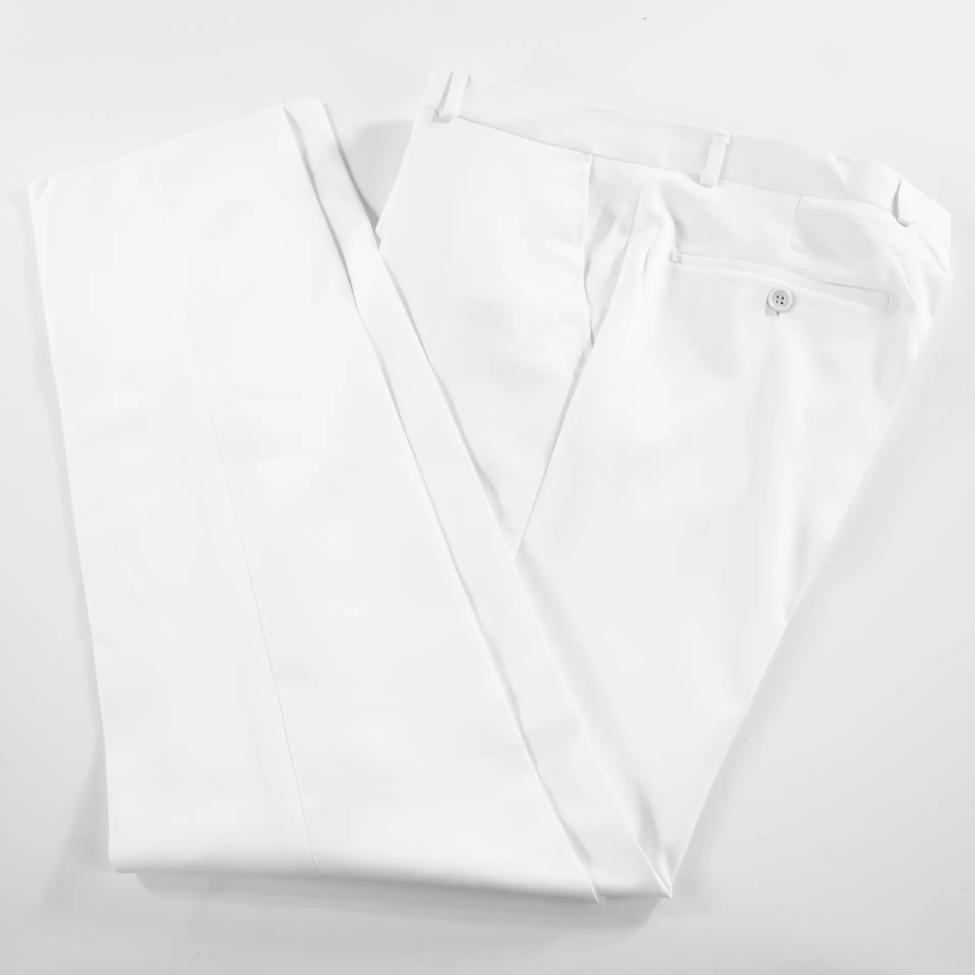 Men's White And Black Specked 3-Piece Slim-Fit Suit Pants