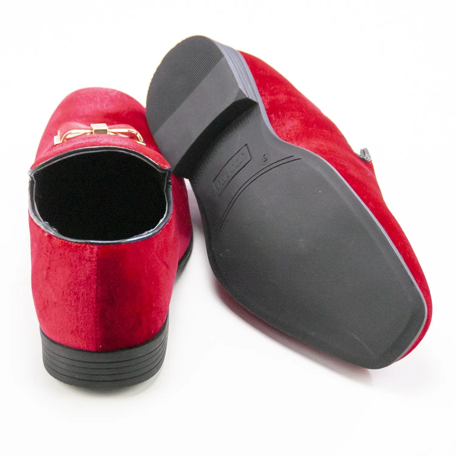 Red Velvet Kids Slip-on Loafers