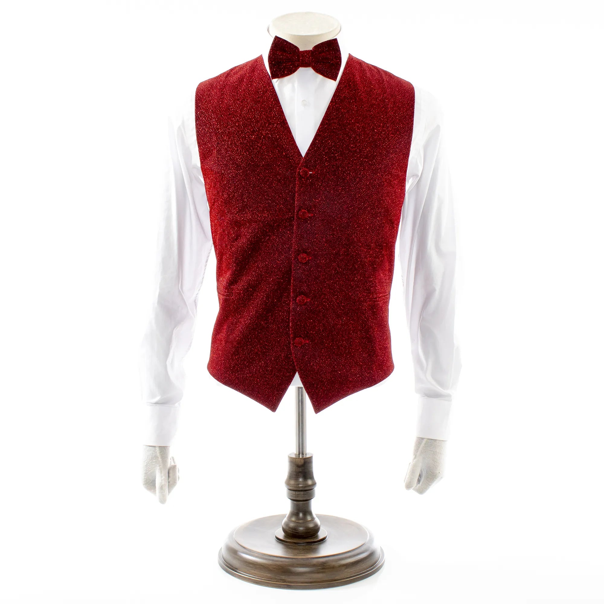 Glitter Vest and Bow Tie Set