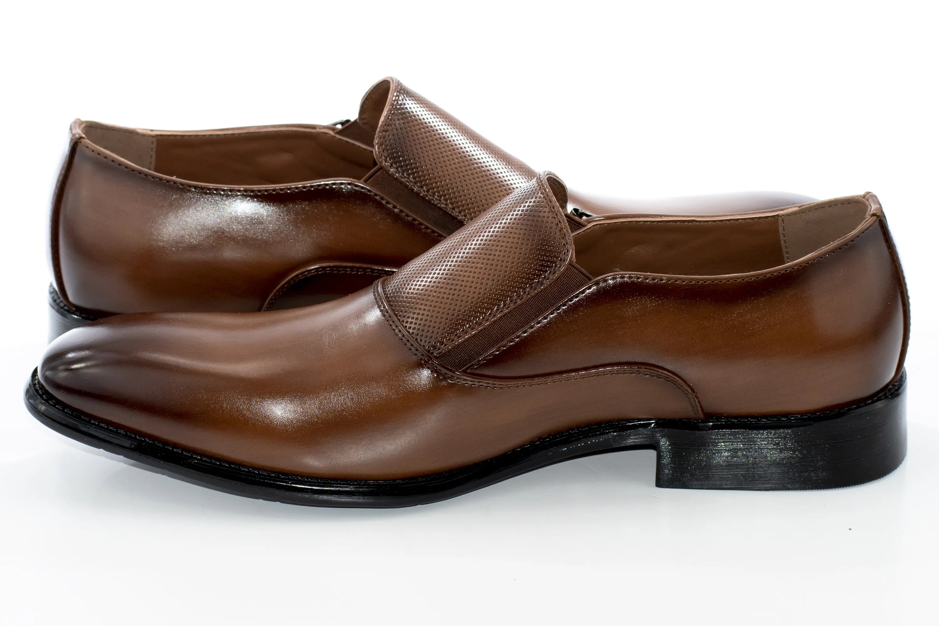 Brown Leather Elegance Monk Strap
