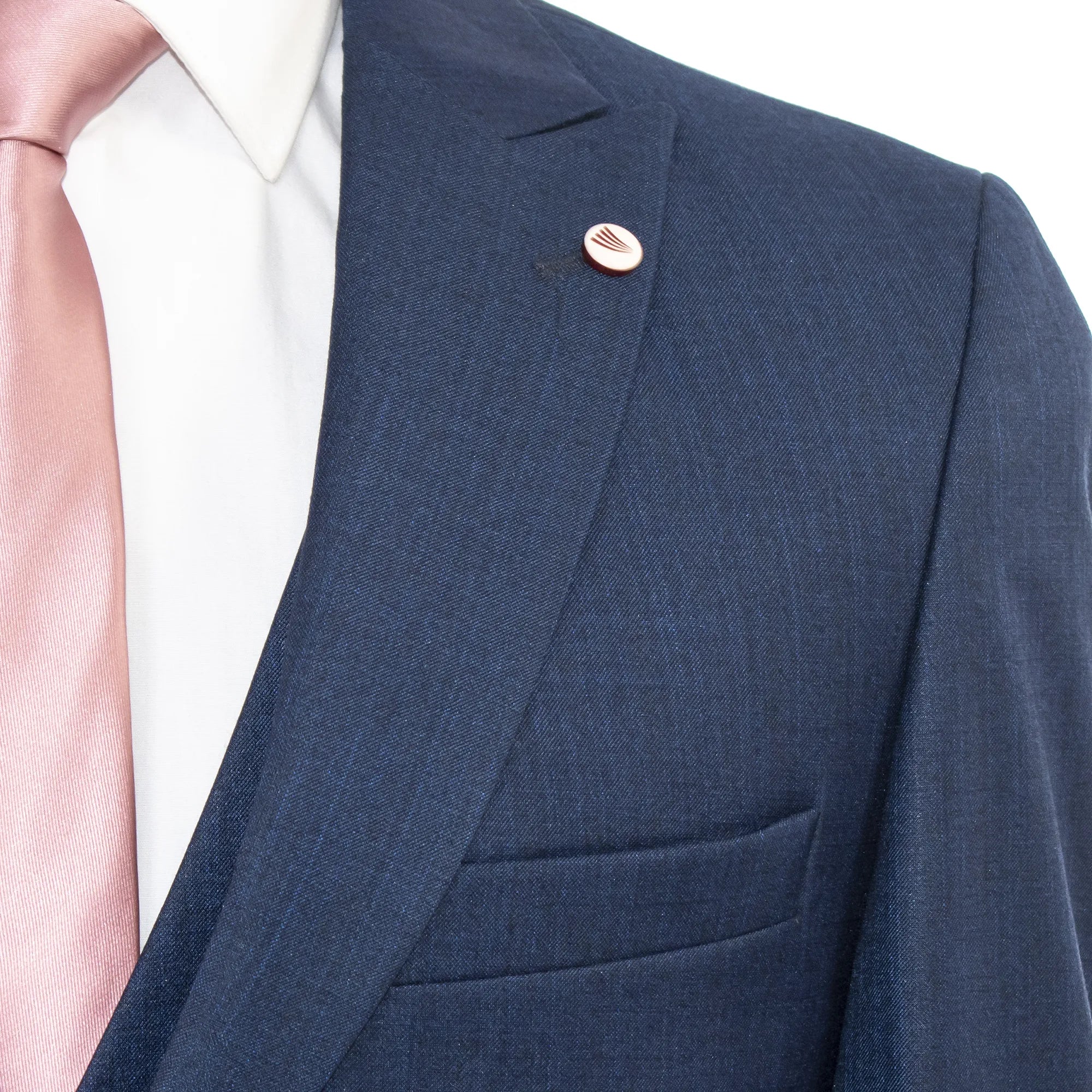 Men's Midnight Blue Twill 3-Piece Suit