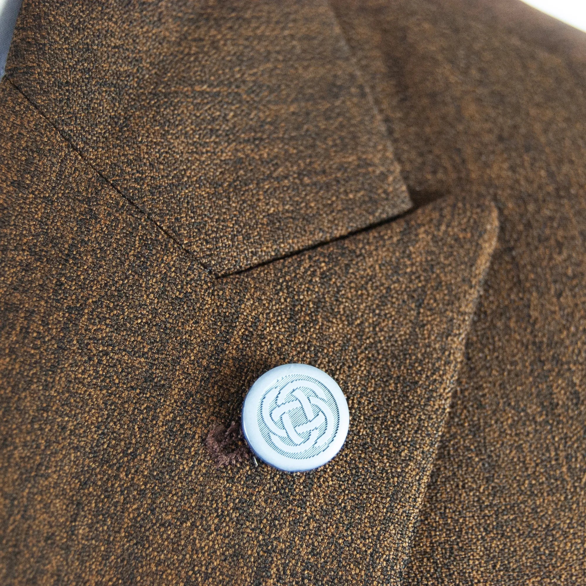Brown Twill Designer 3-Piece Suit