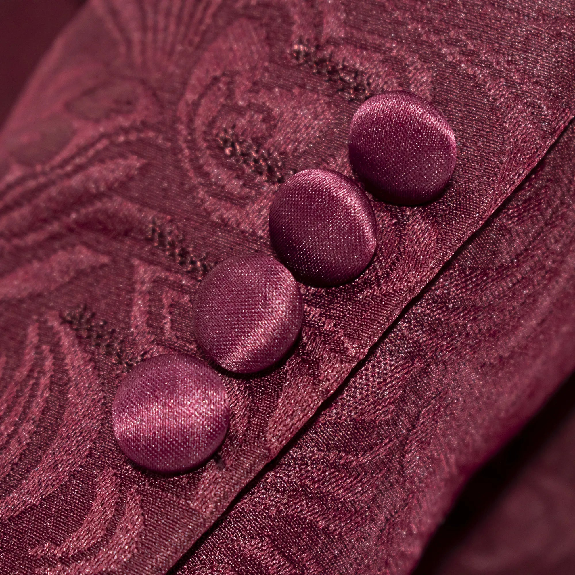 Men's Burgundy 3-Piece Tuxedo