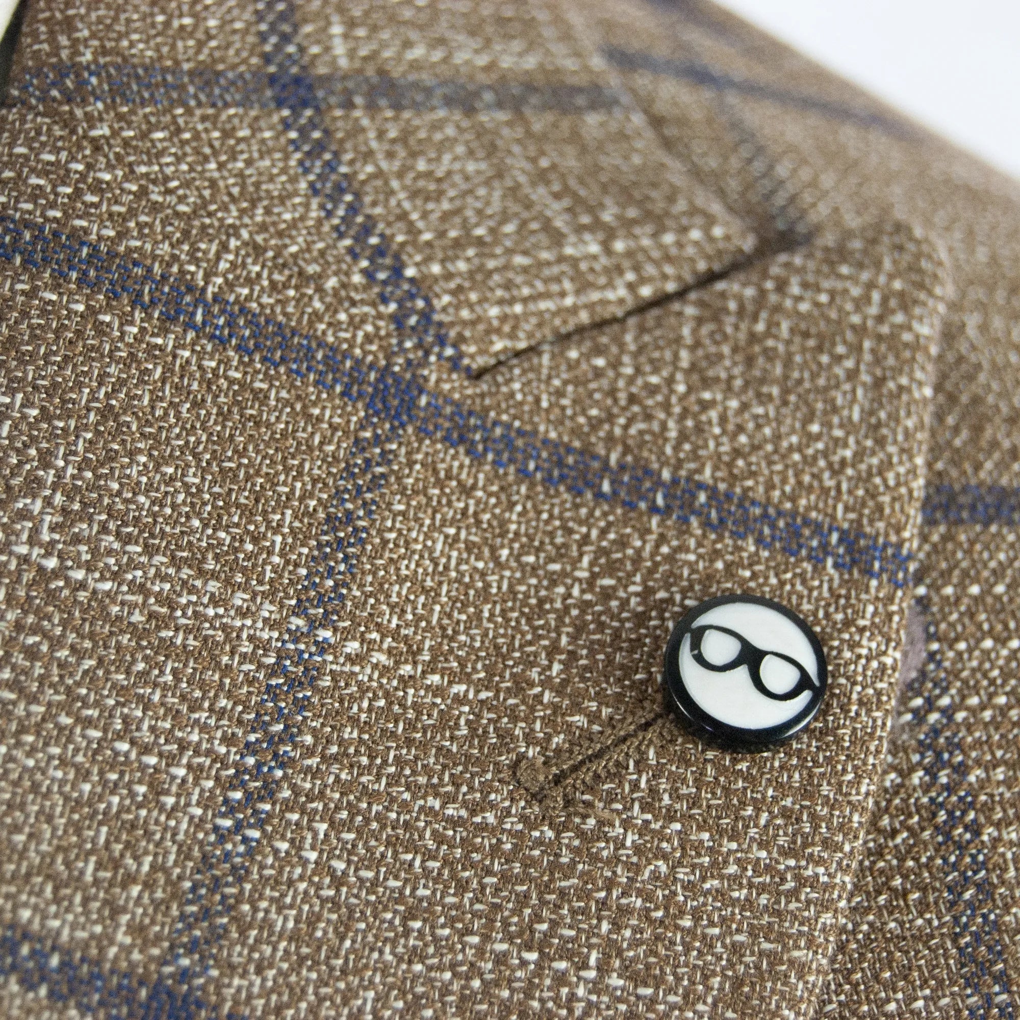 Brown Checked Designer 3-Piece Suit