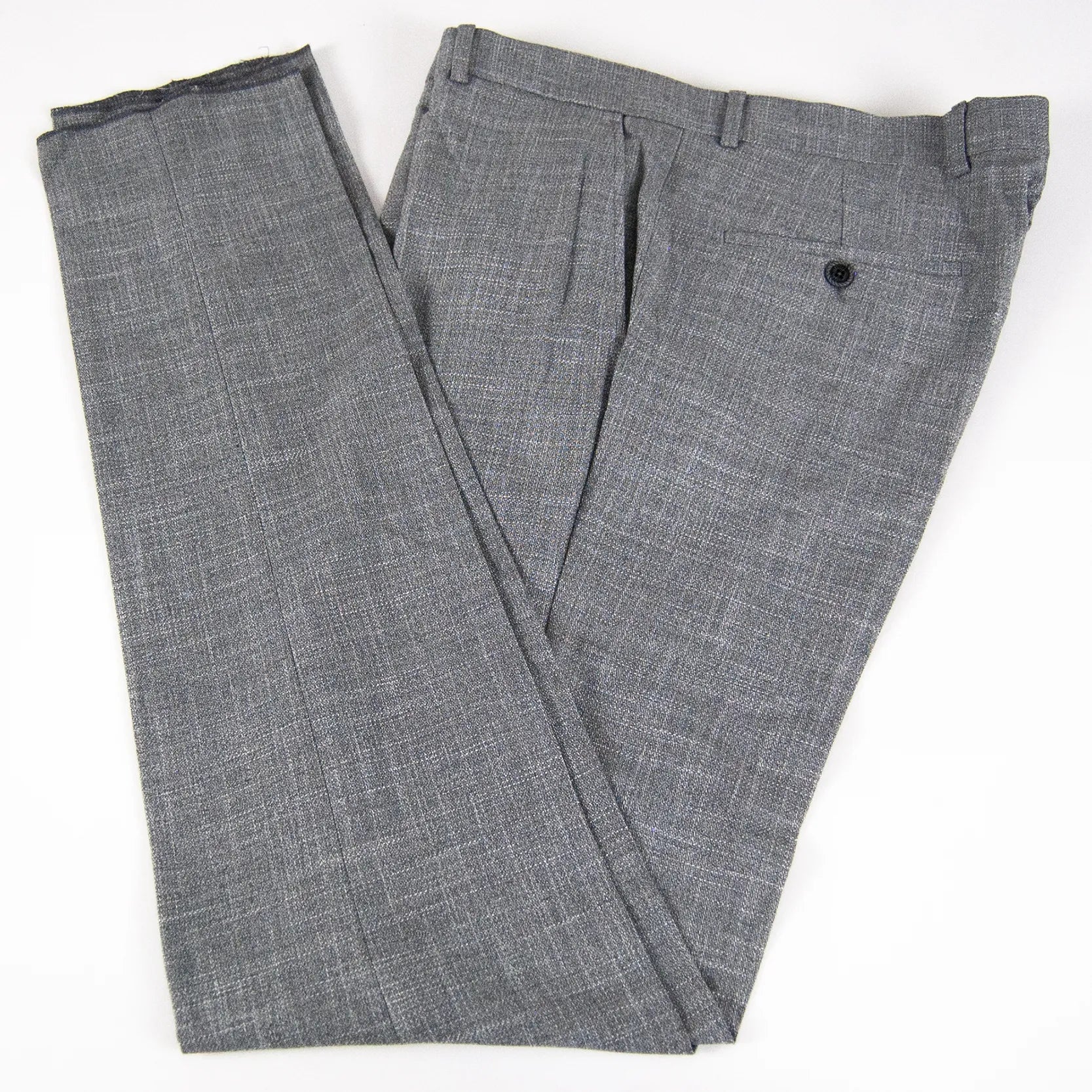 Gray and Black Checked Designer 3-Piece Suit