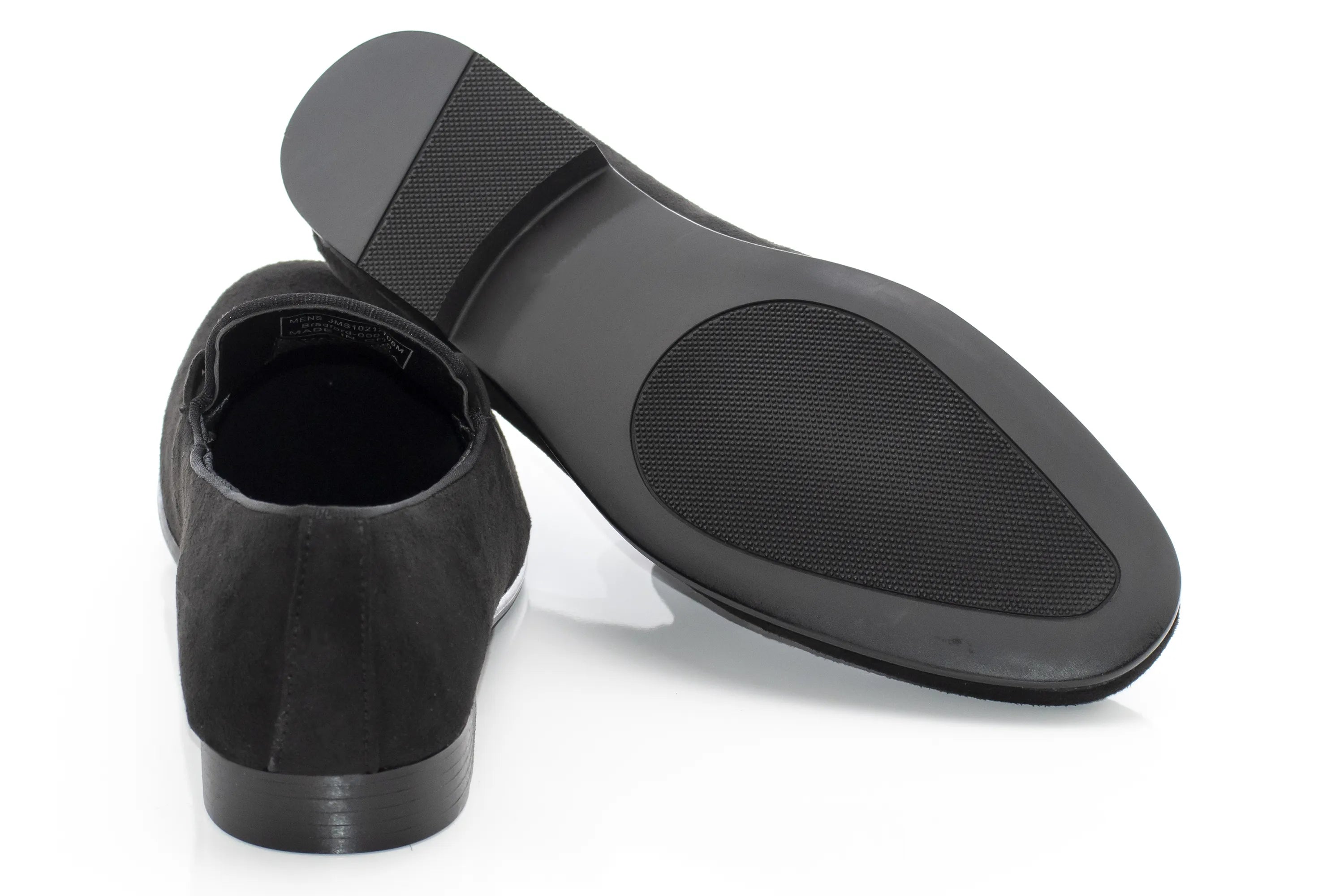 Black Suede Horsebit Smoking Loafer