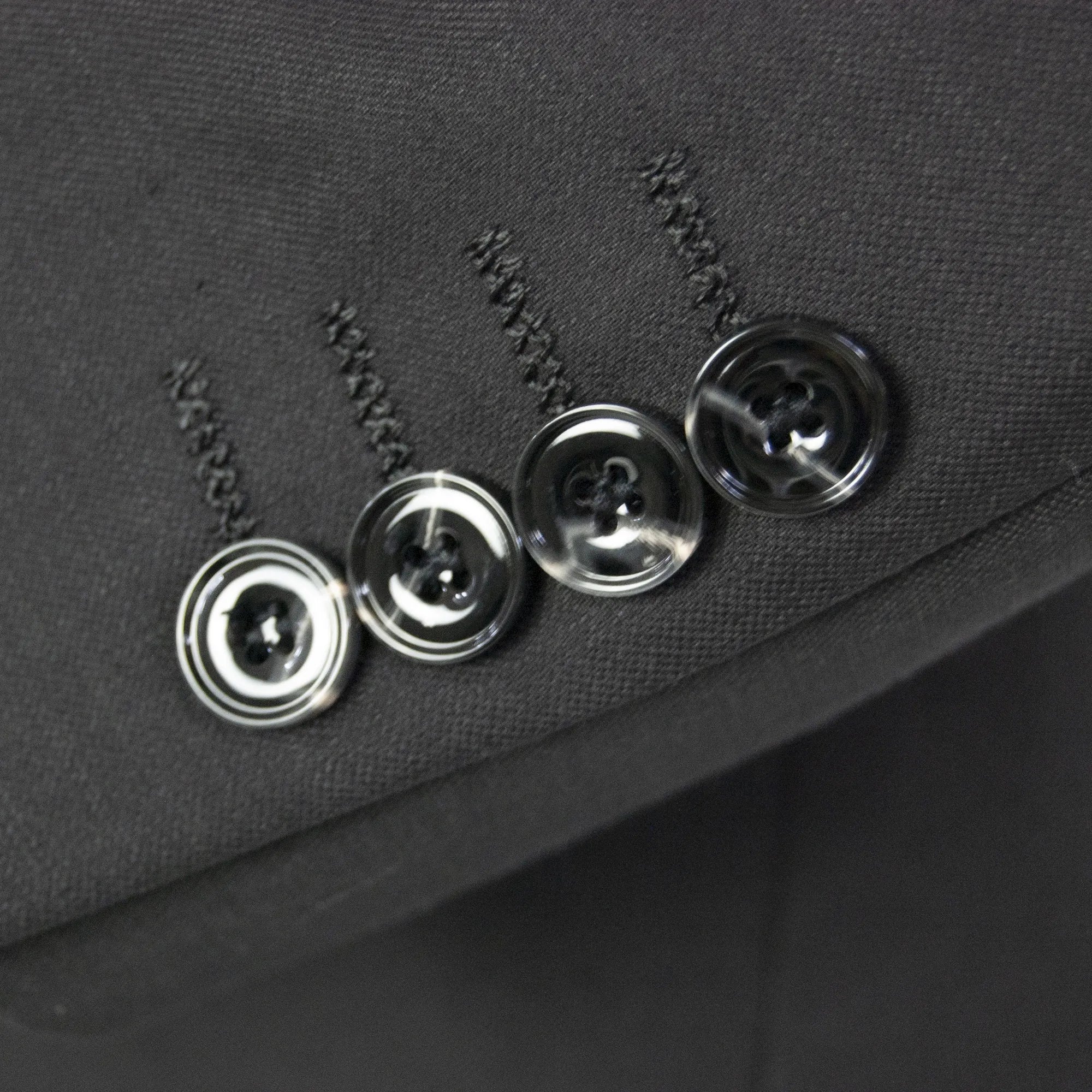 Black Classic European 2-Piece Slim-Fit Suit