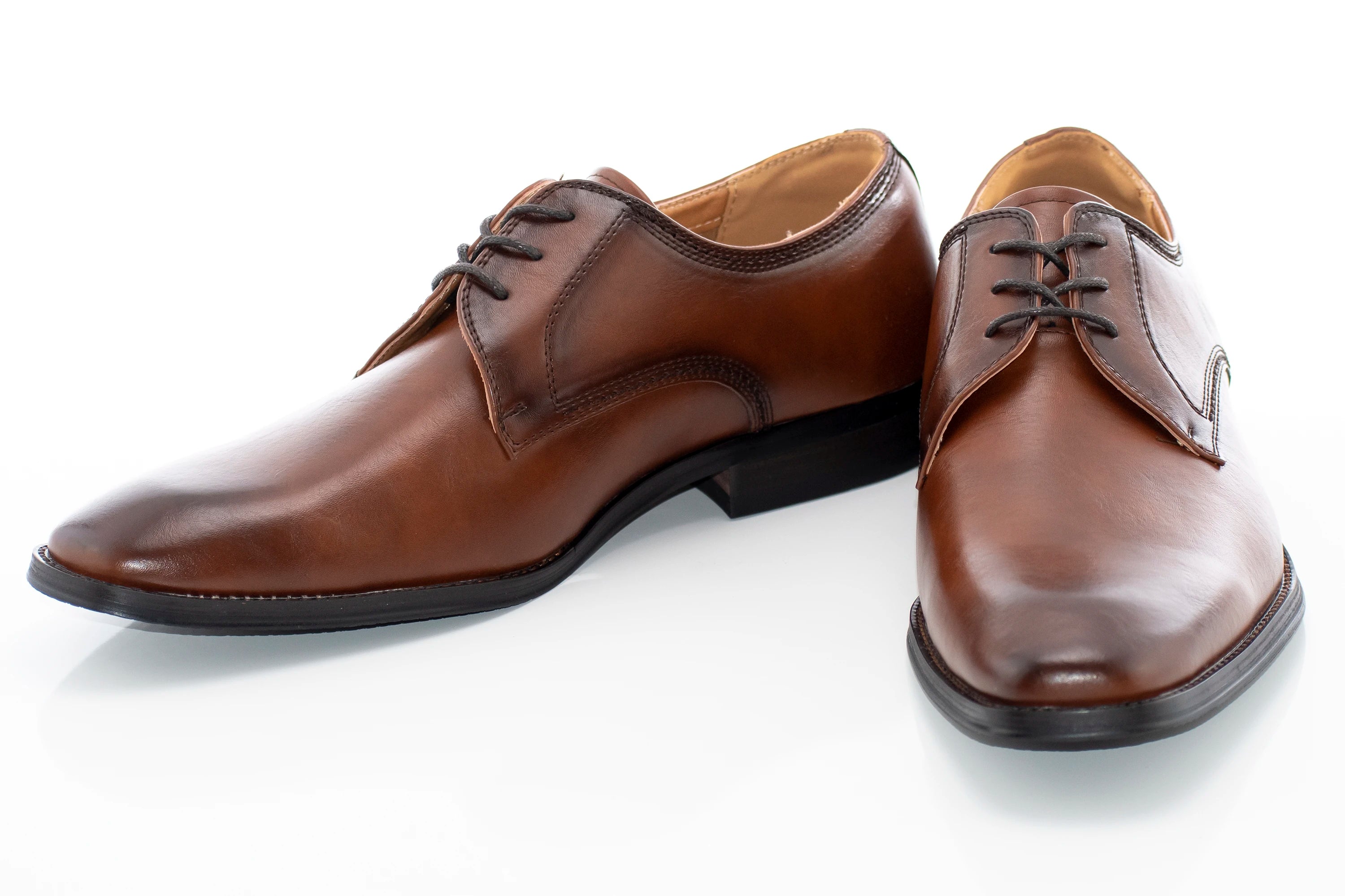 Men's Brown Leather Derby Lace Dress Shoe