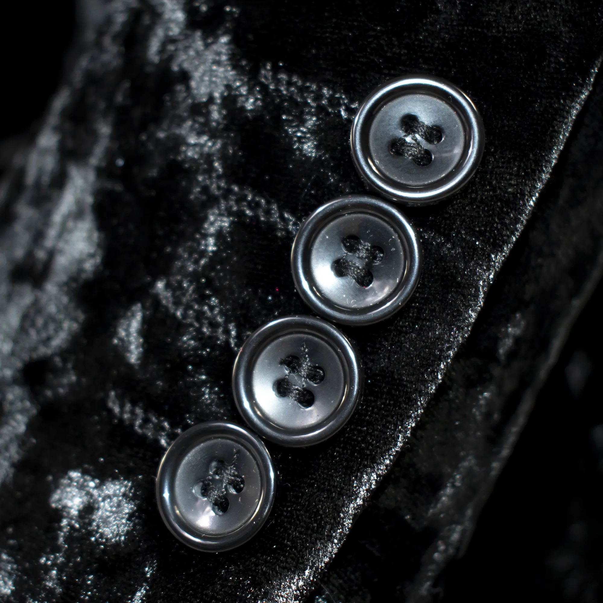 Black Velour 3-Piece Slim-Fit Tuxedo