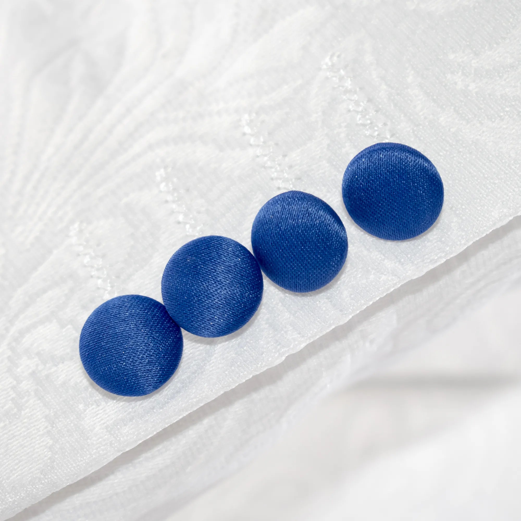 Men's Blue And White Tuxedo With Peak Lapel