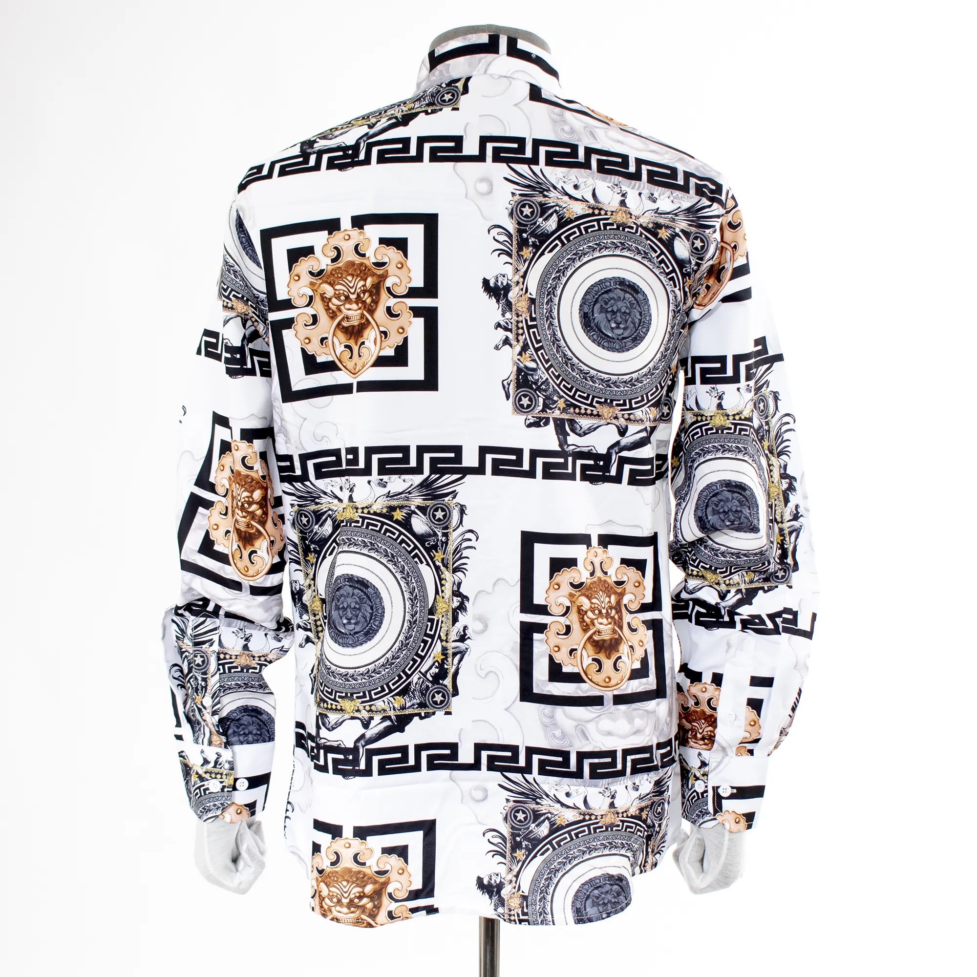 East Meets West Gold Detailed Dress Shirt