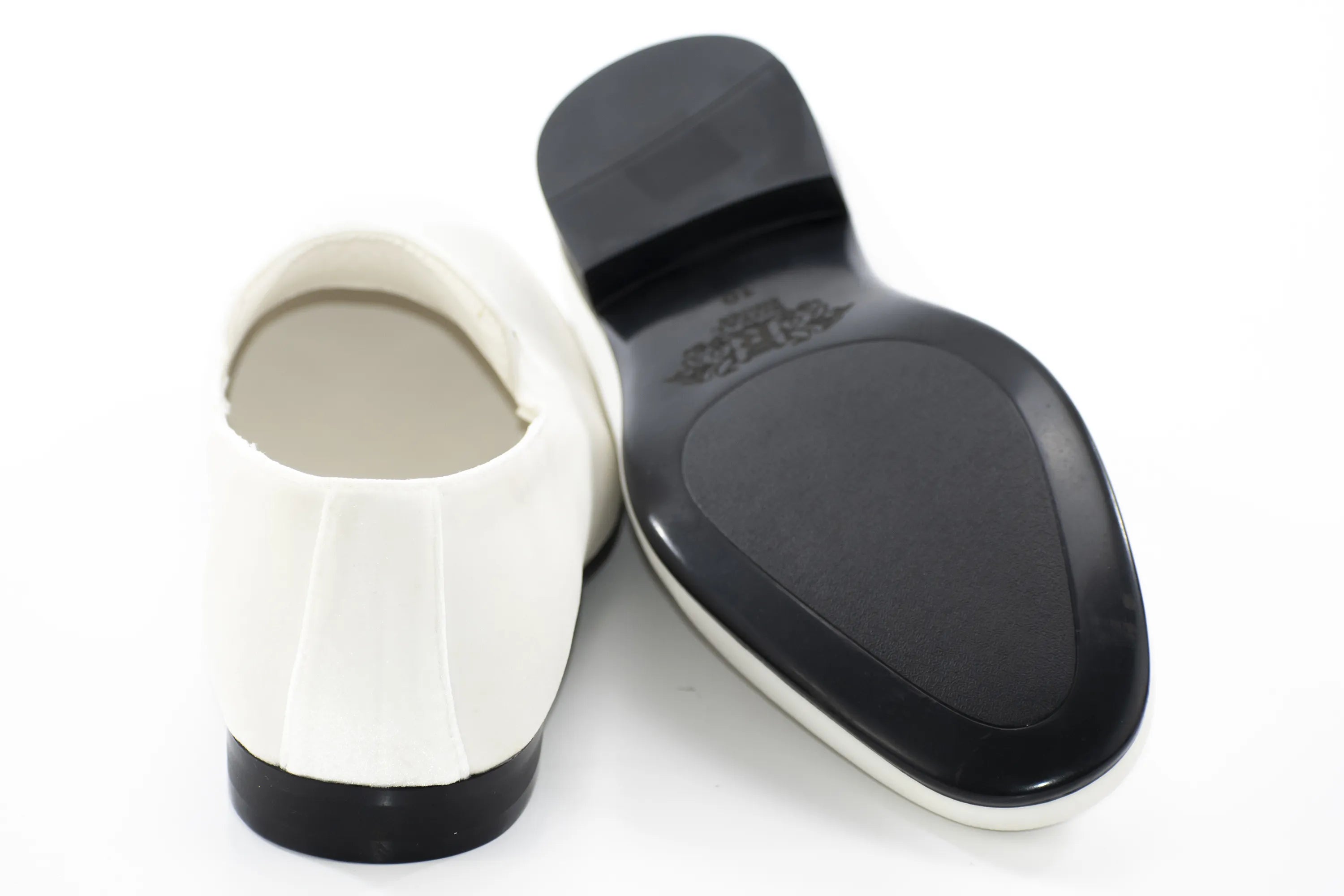 Men's White Velvet Bit Dress Loafer