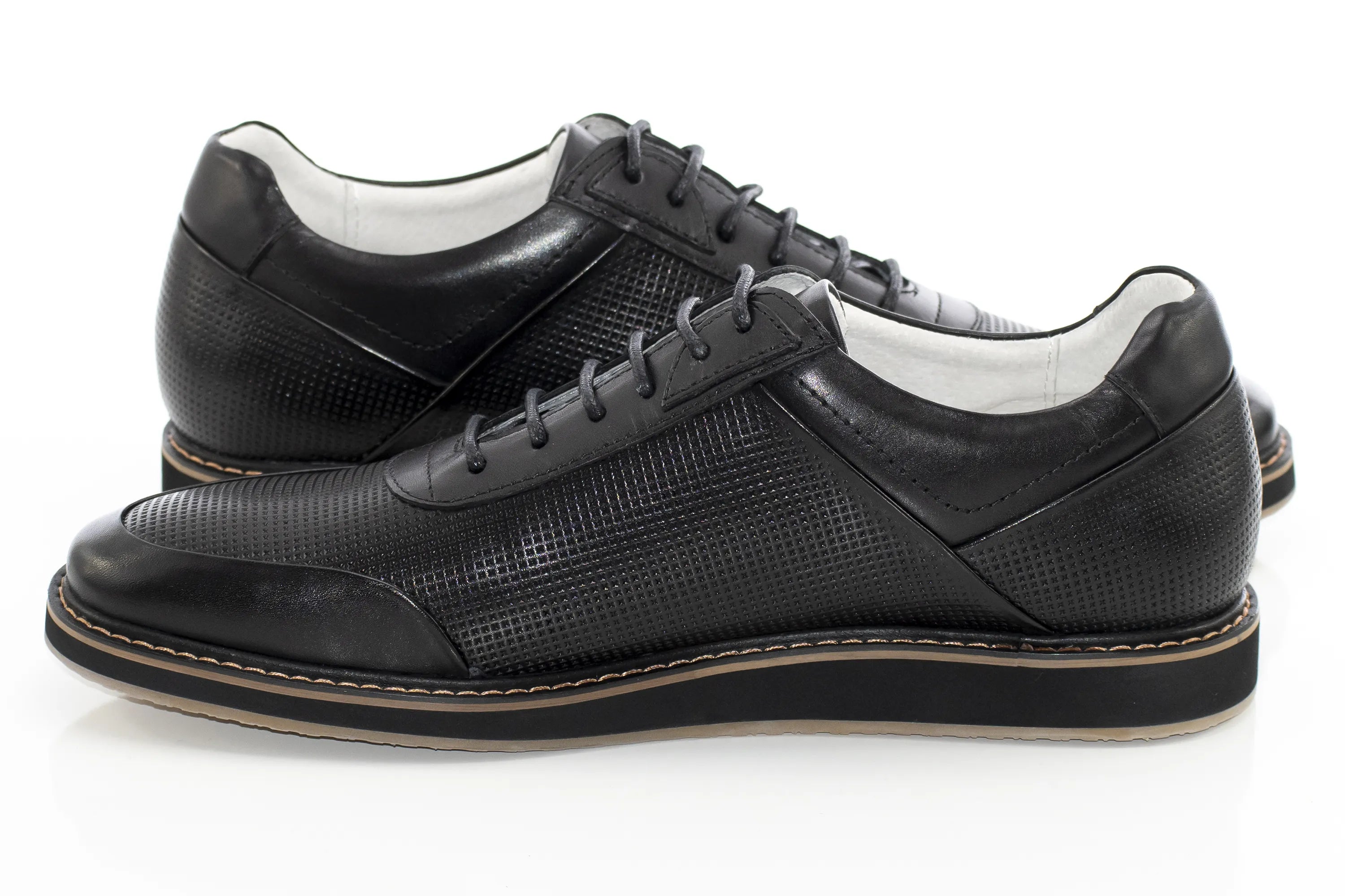 Black Leather Dress Sneaker