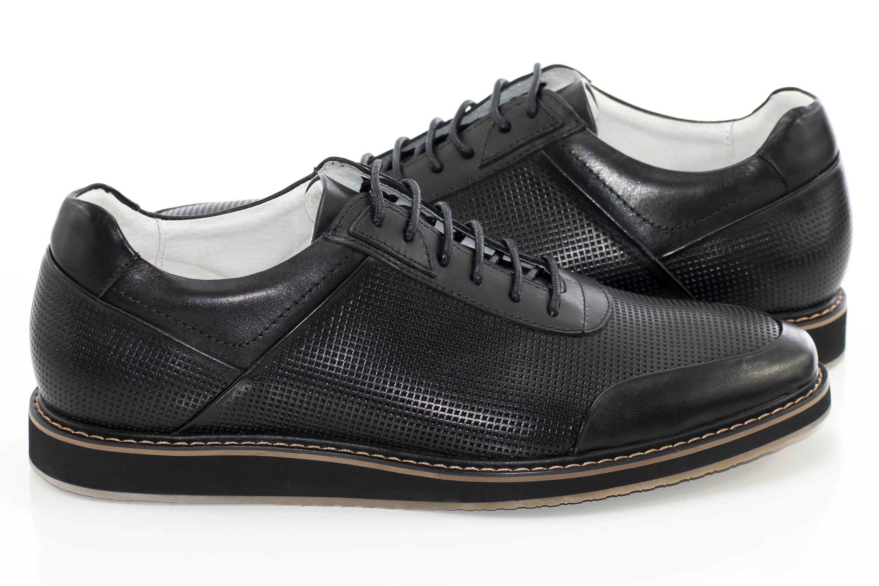 Black Leather Dress Sneaker