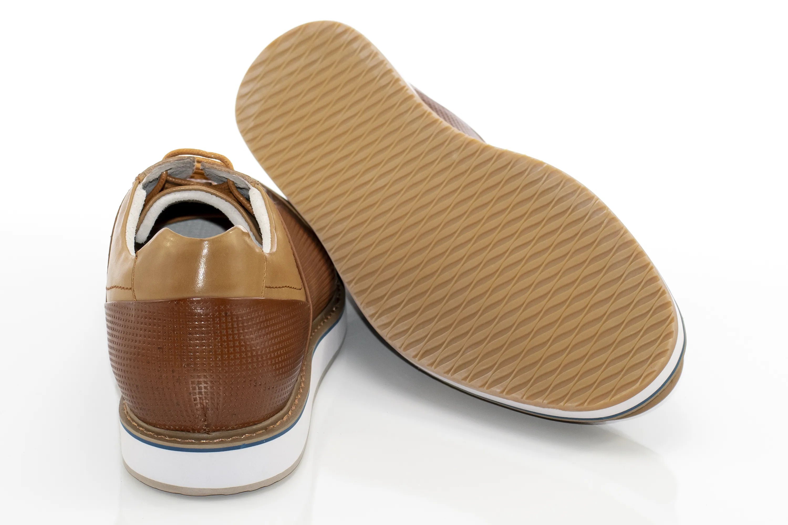 Cognac Leather Dress Sneaker