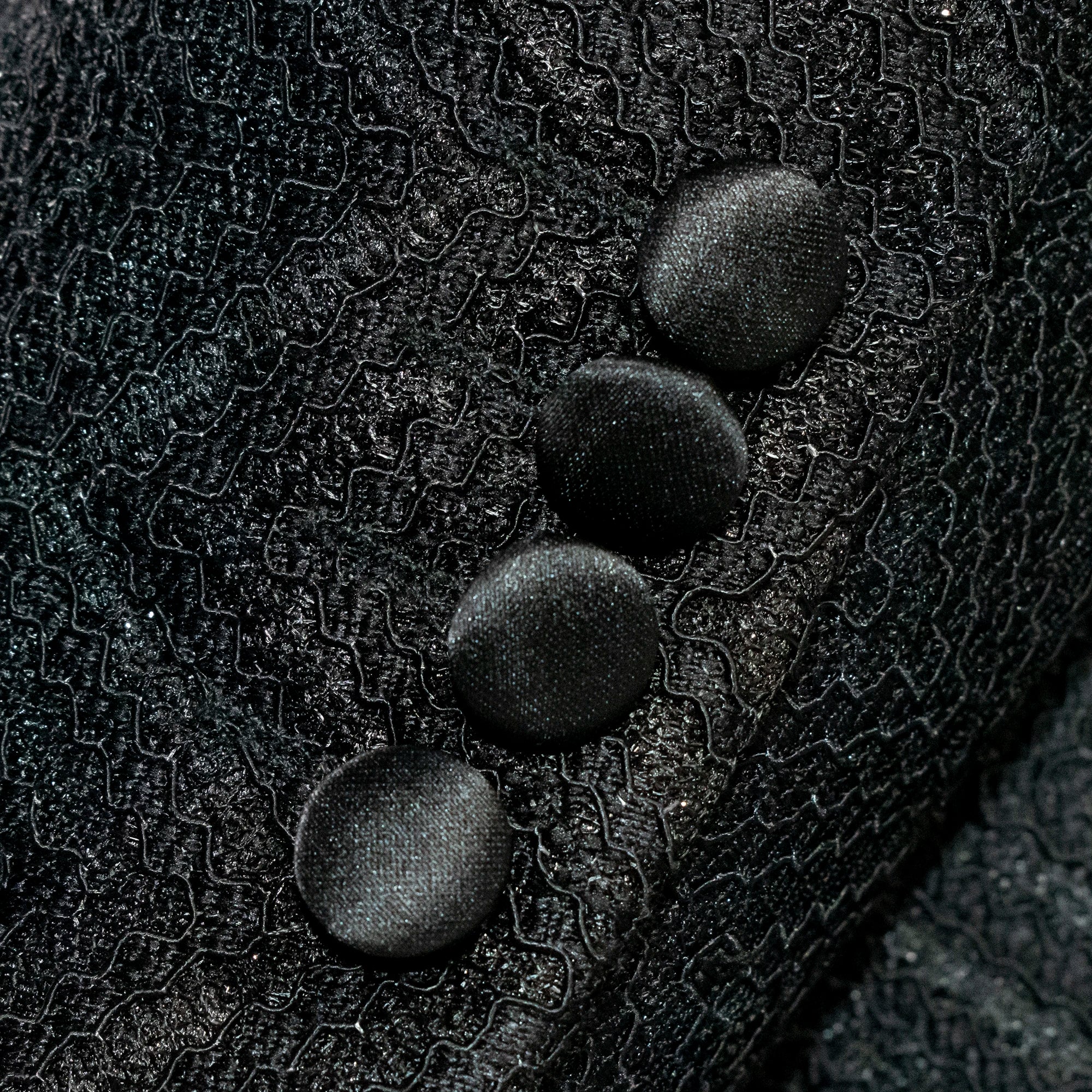Men's Black Lace Tuxedo Cuffs
