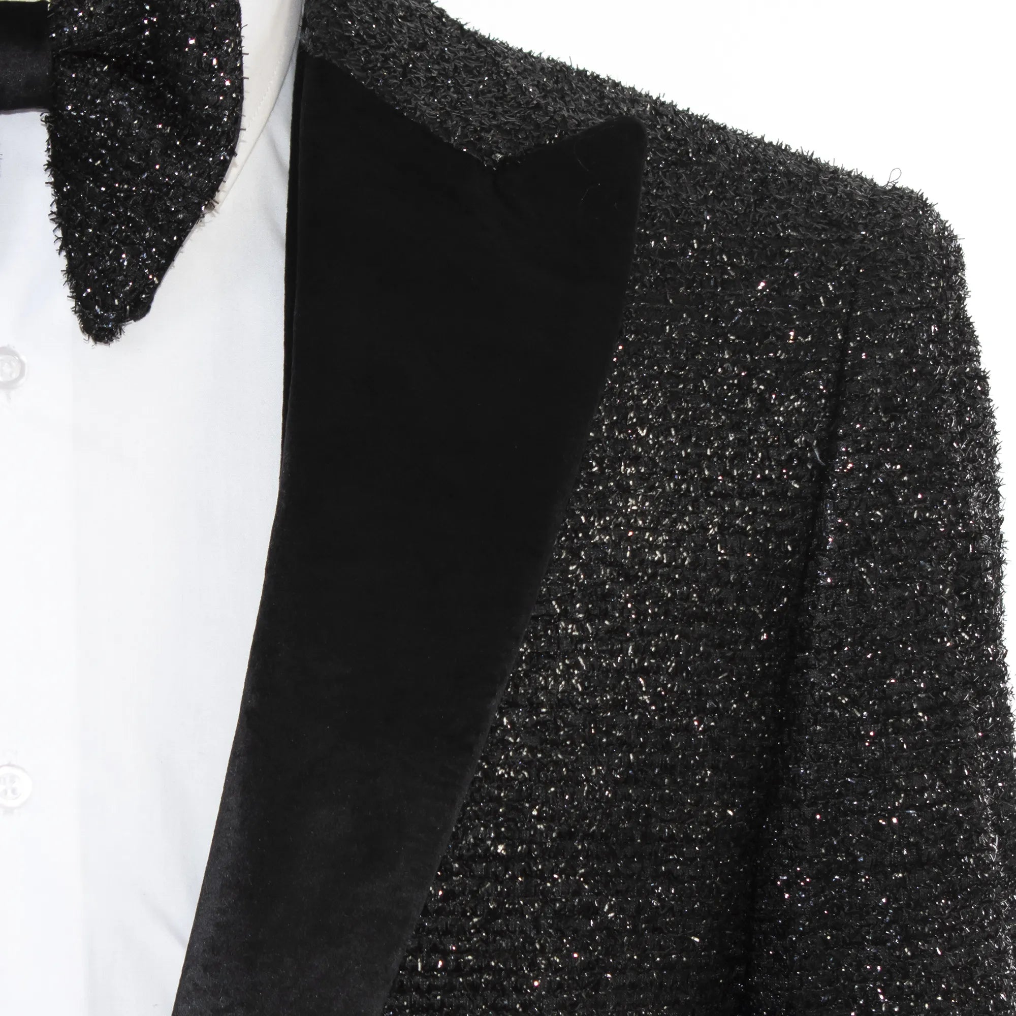 Black Sparkle 3-Piece Slim-Fit Tuxedo