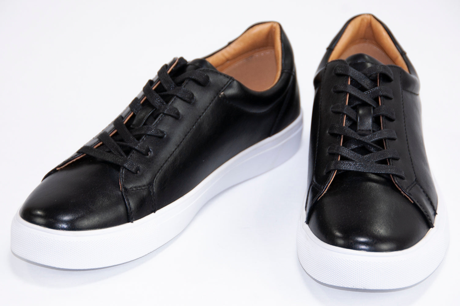 black lace up sneakers