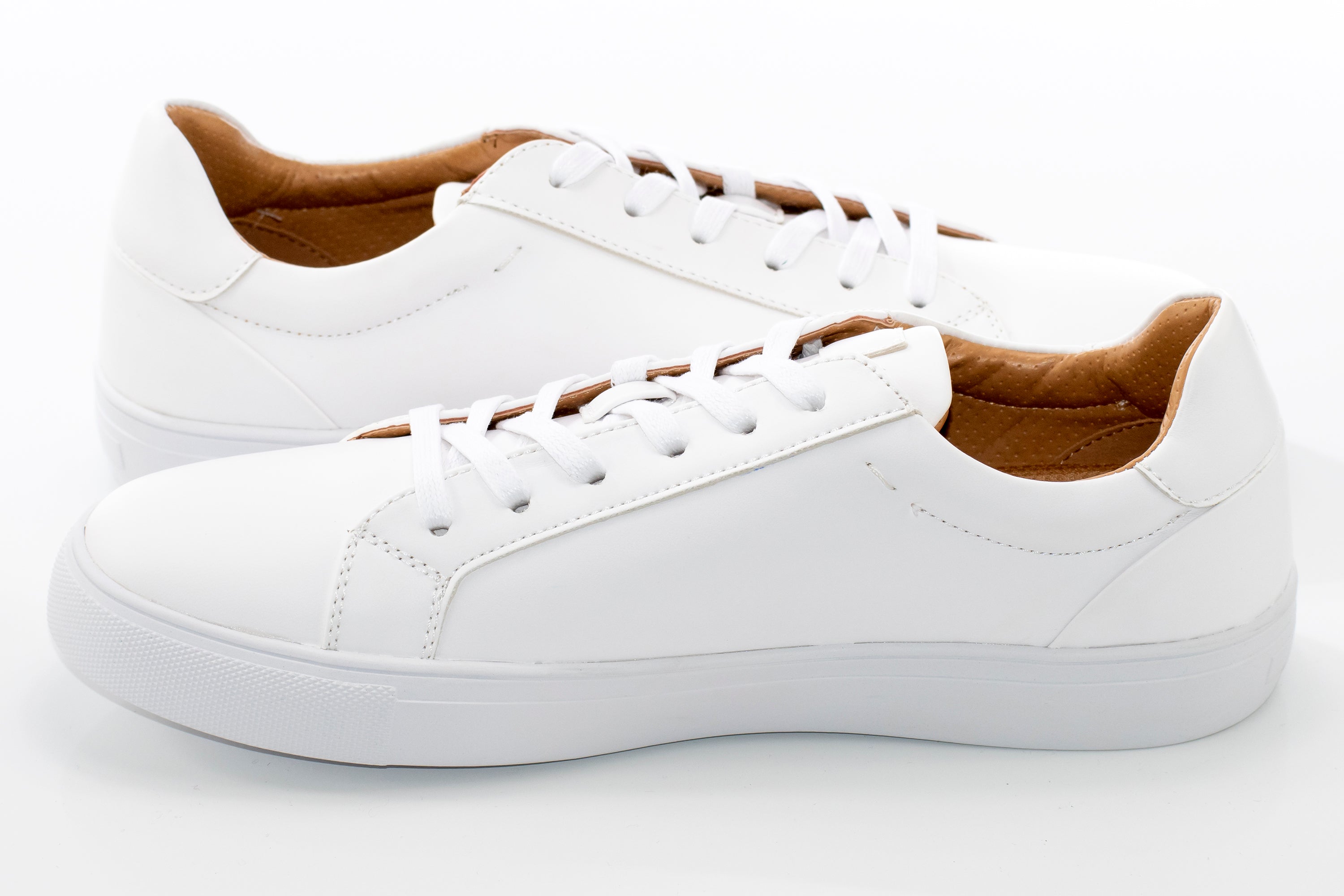 White Minimalist Sneaker Lace-Ups