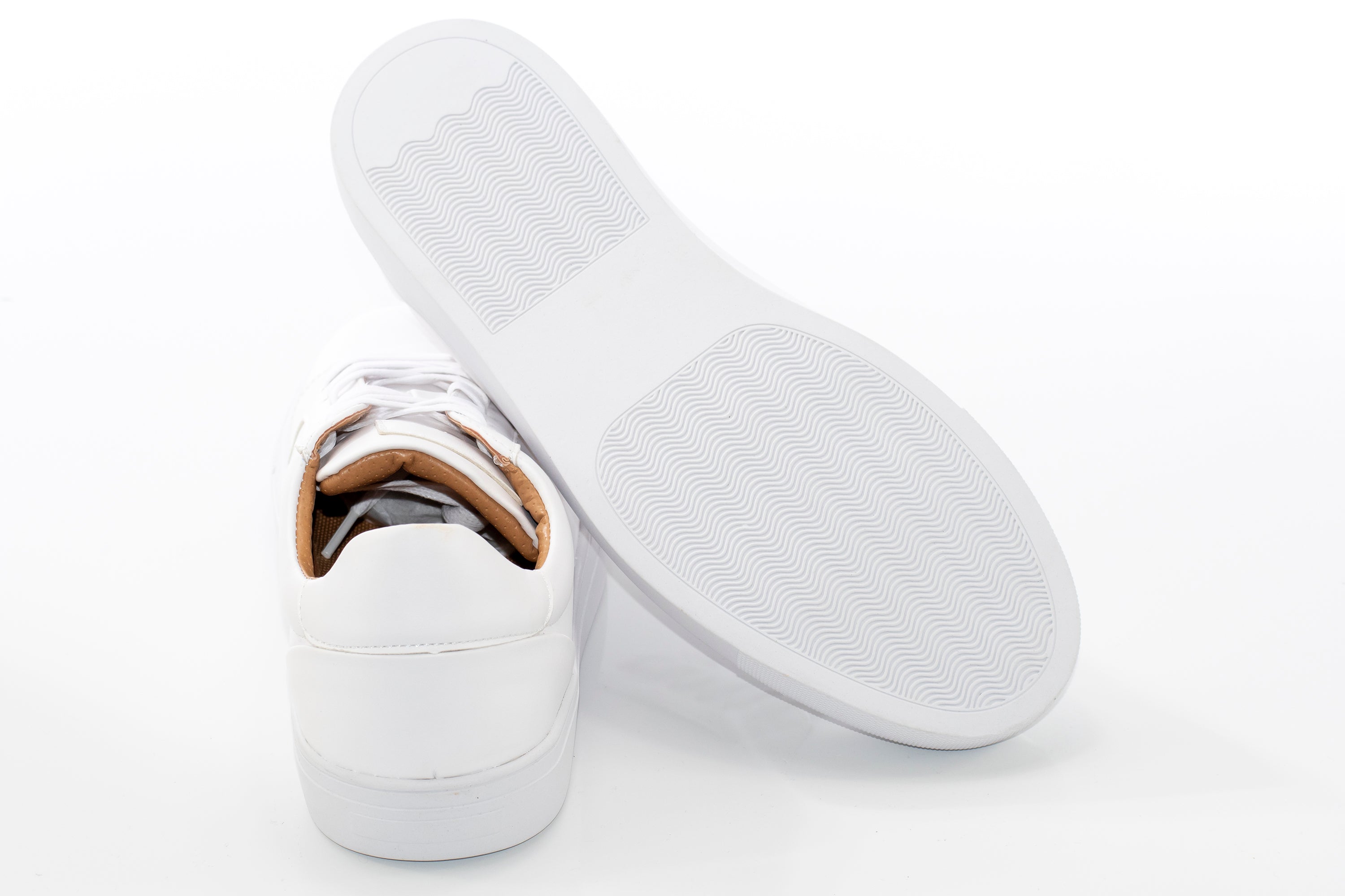 White Minimalist Sneaker Lace-Ups