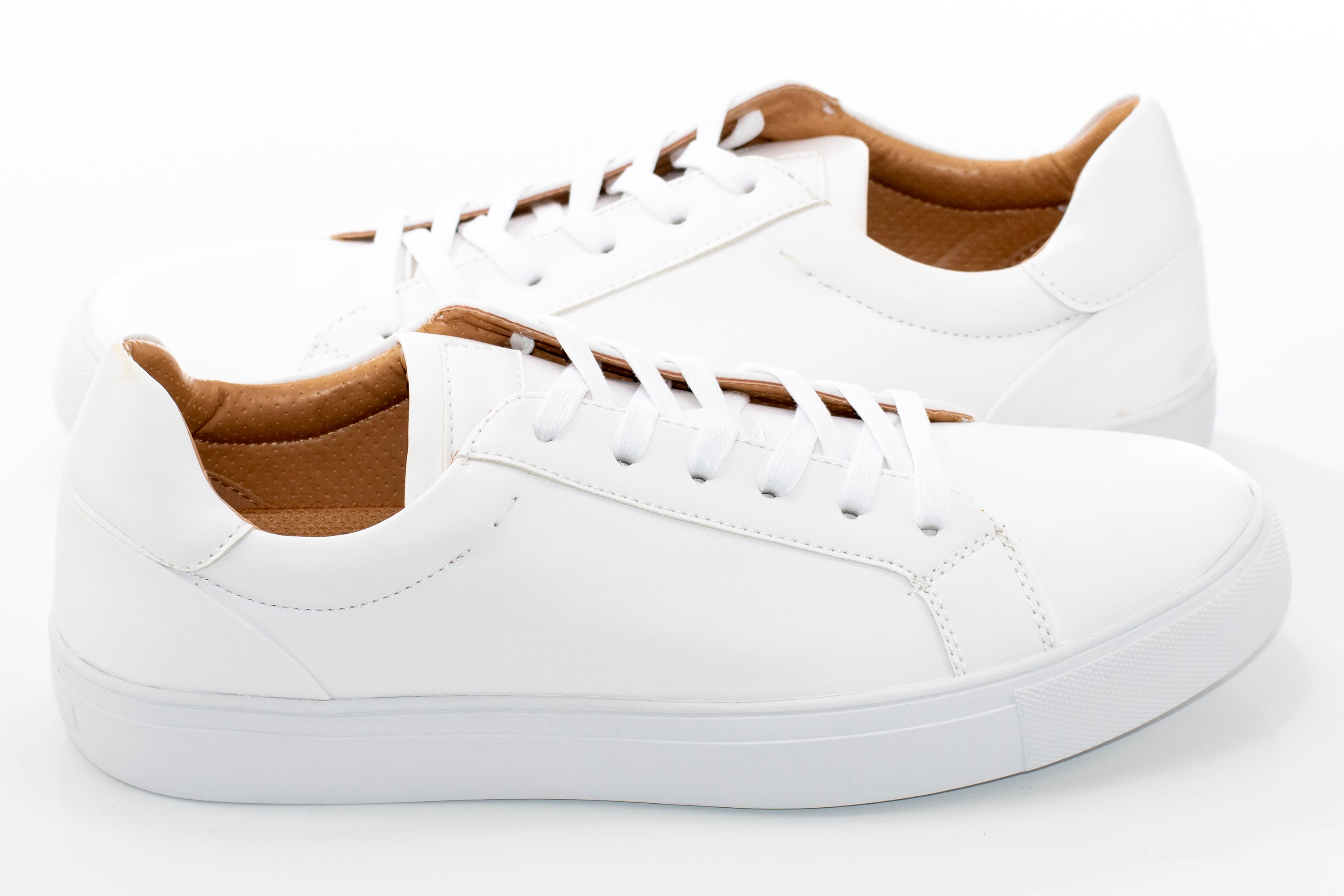 White Minimalist Sneaker Lace-Ups
