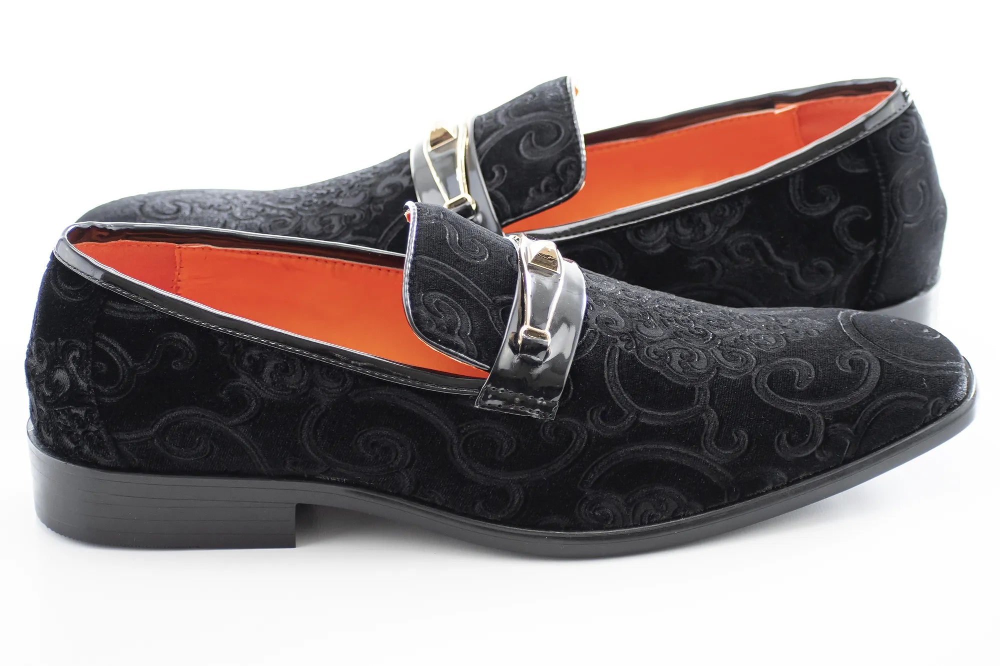 Men's Black Baroque Embroidered Dress Shoe