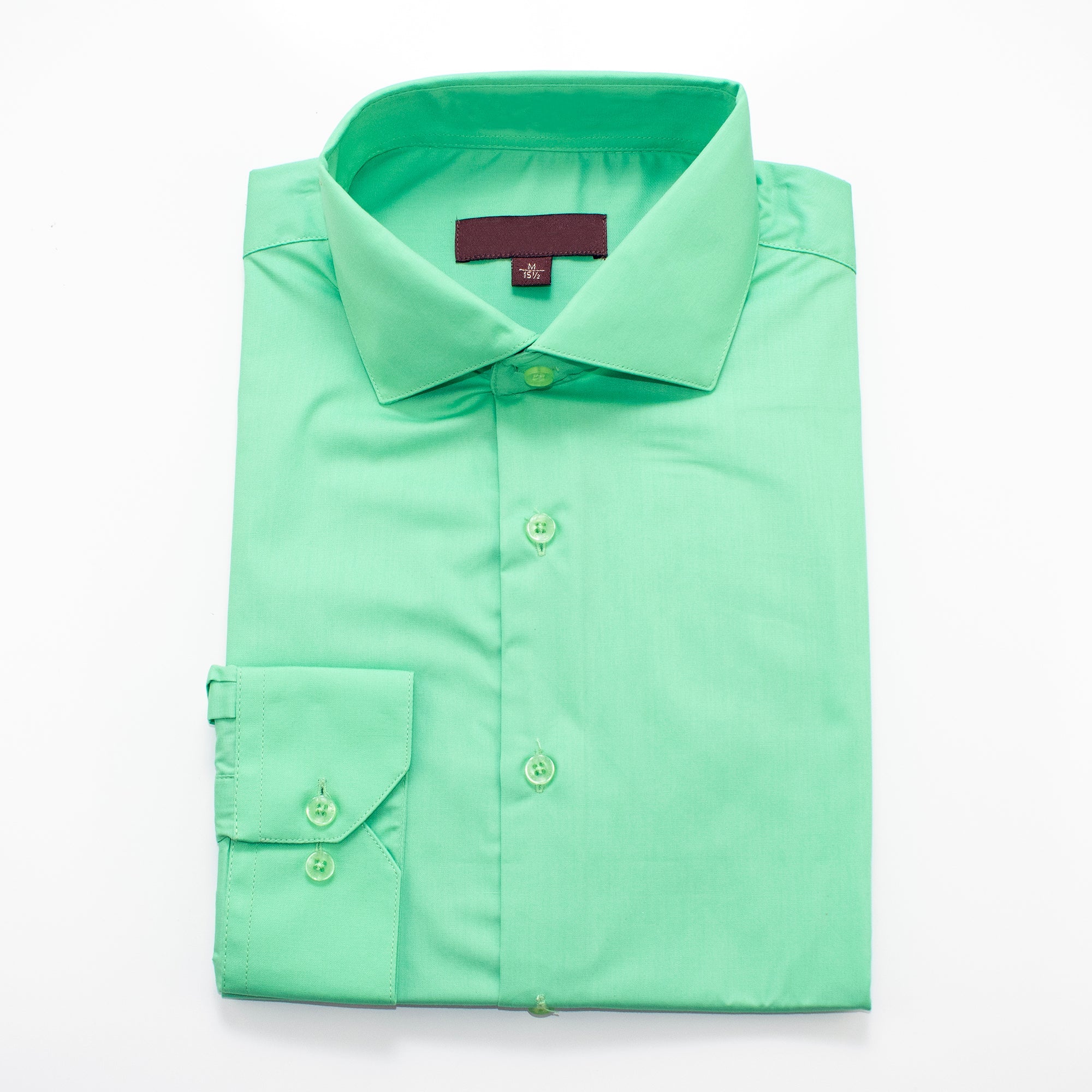Pistachio Slim-Fit Dress Shirt