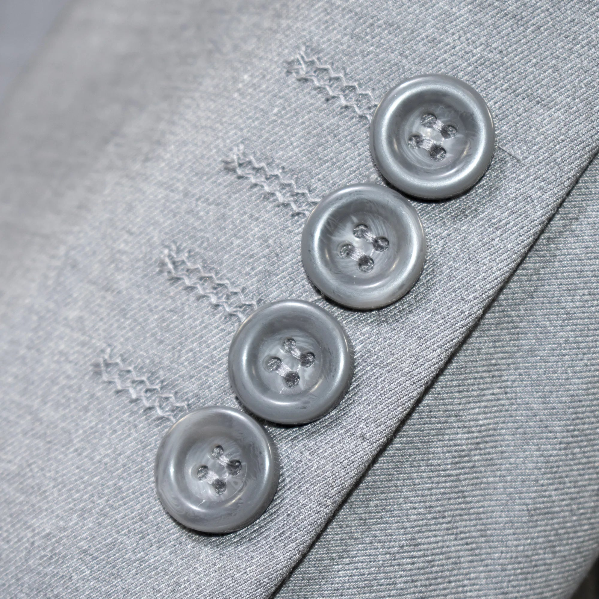 Men's Light Gray 3-Piece Ultra-Slim Suit