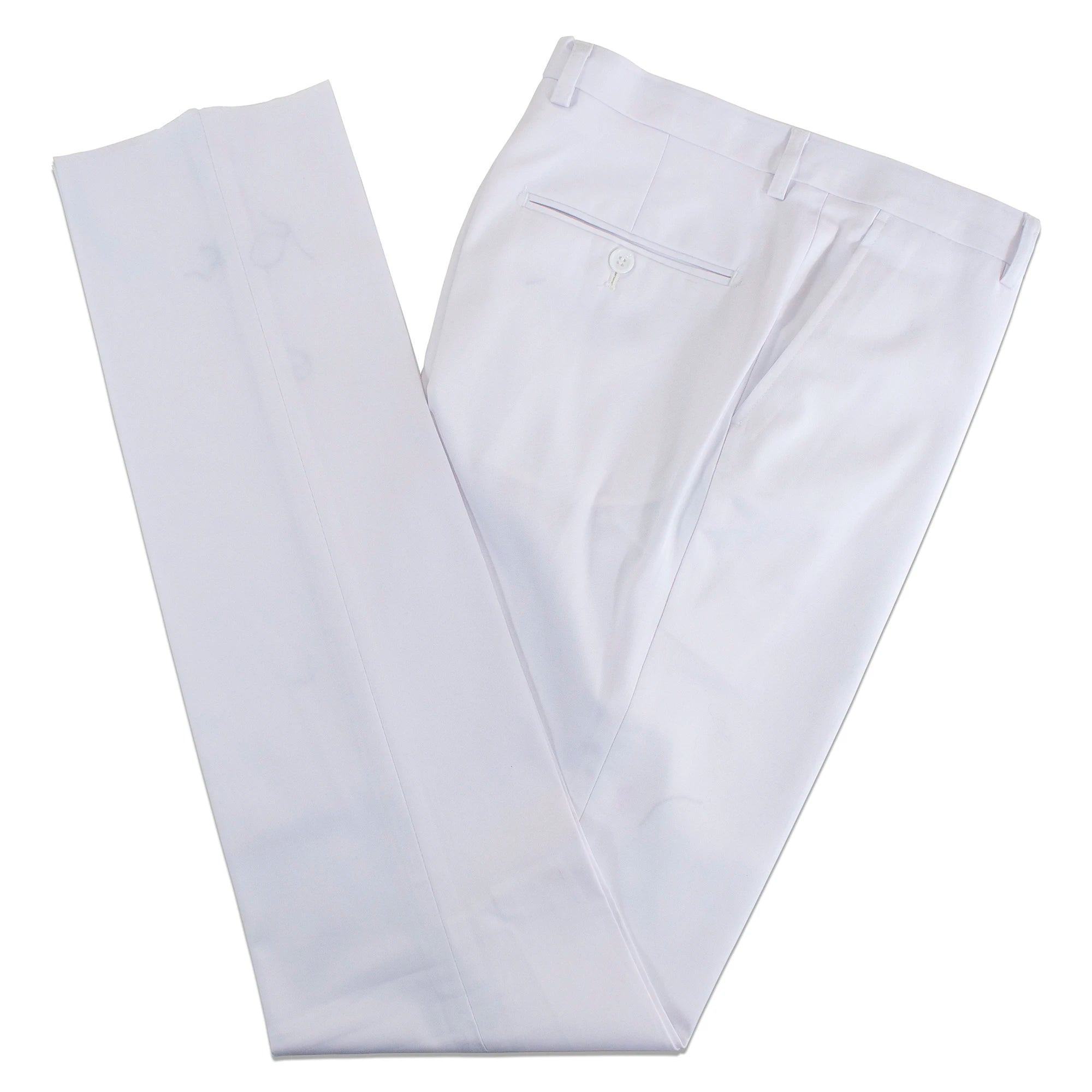 Black Trim on White Stretch 3-Piece Slim-Fit Tuxedo