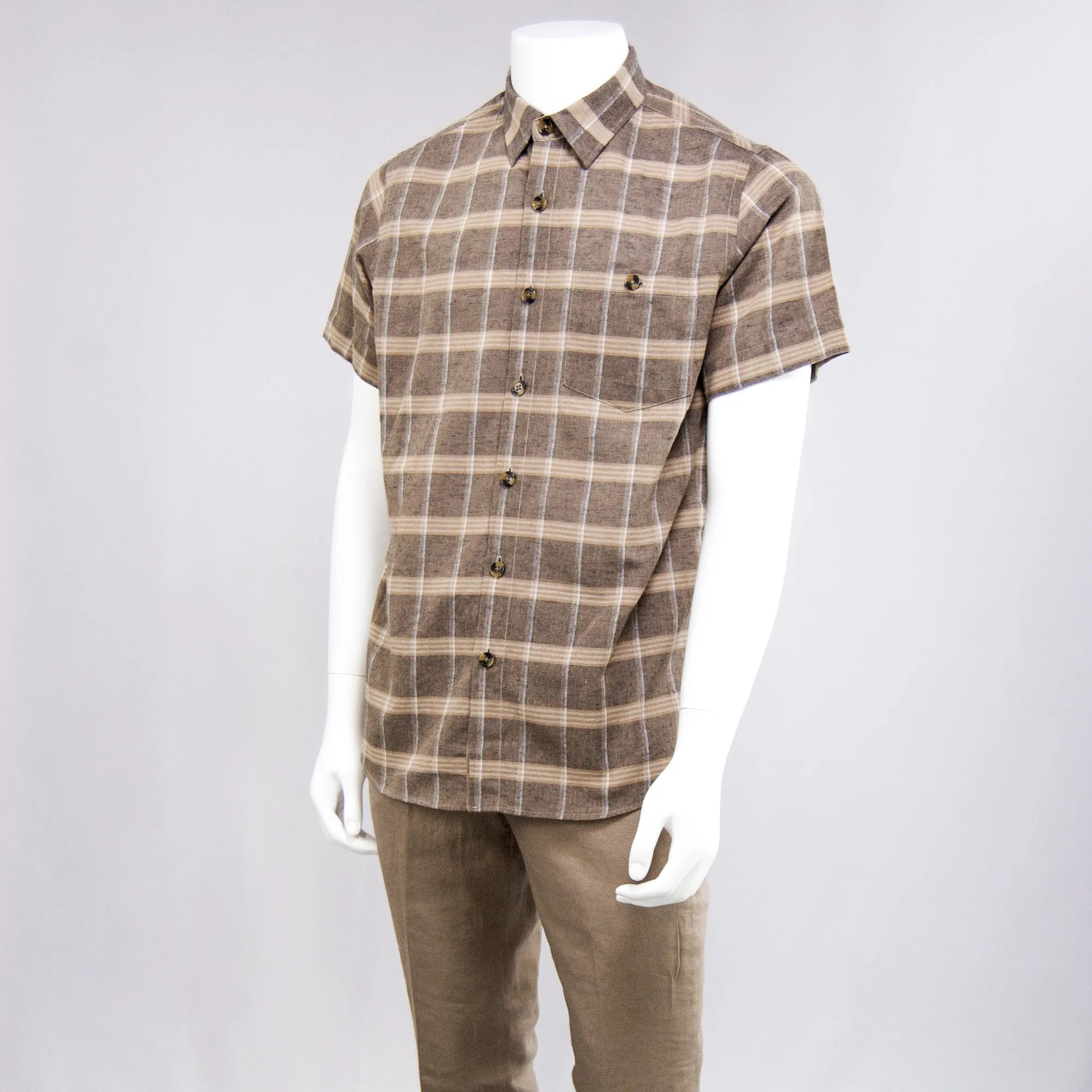 Taupe 2-Piece Slim-Fit Walking Suit