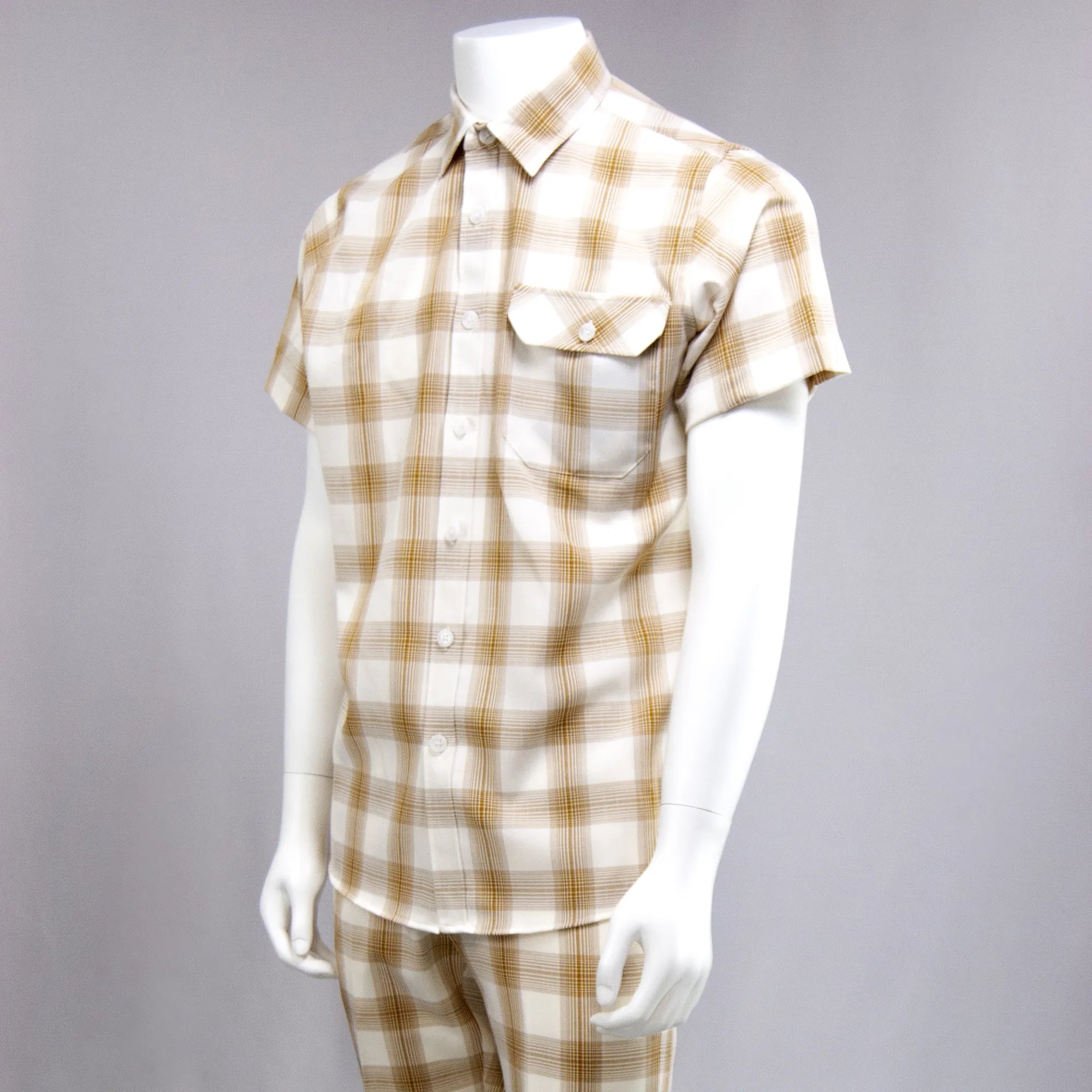 Gold 2-Piece Slim-Fit Walking Suit