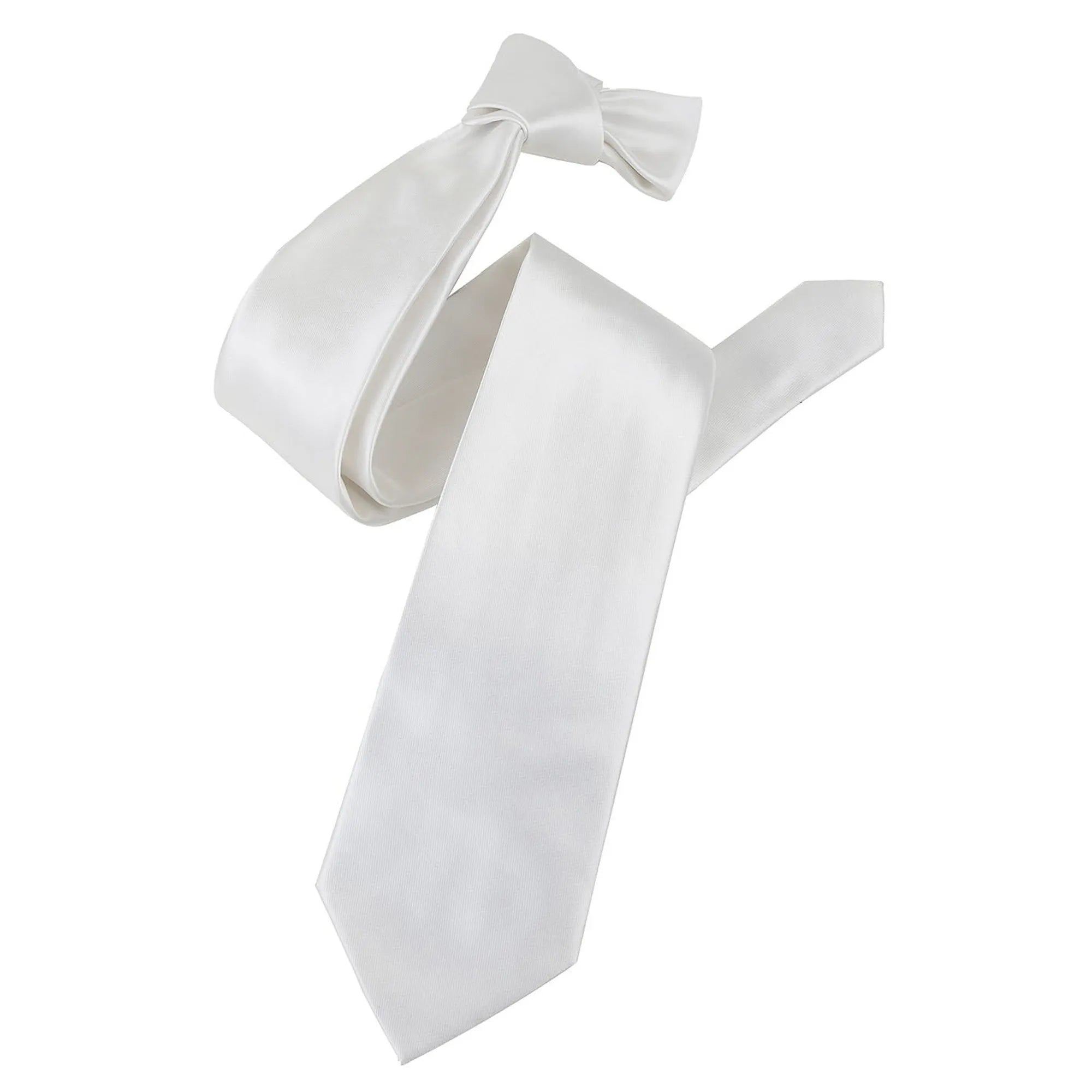 White Satin Necktie