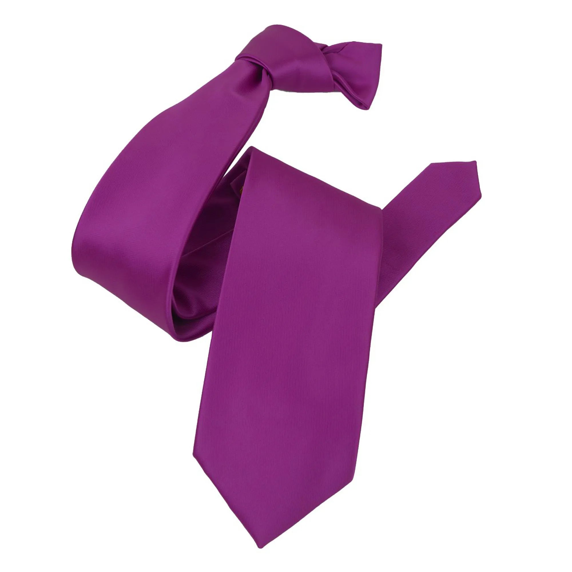 Rosy Pink Satin Slim-Width Necktie