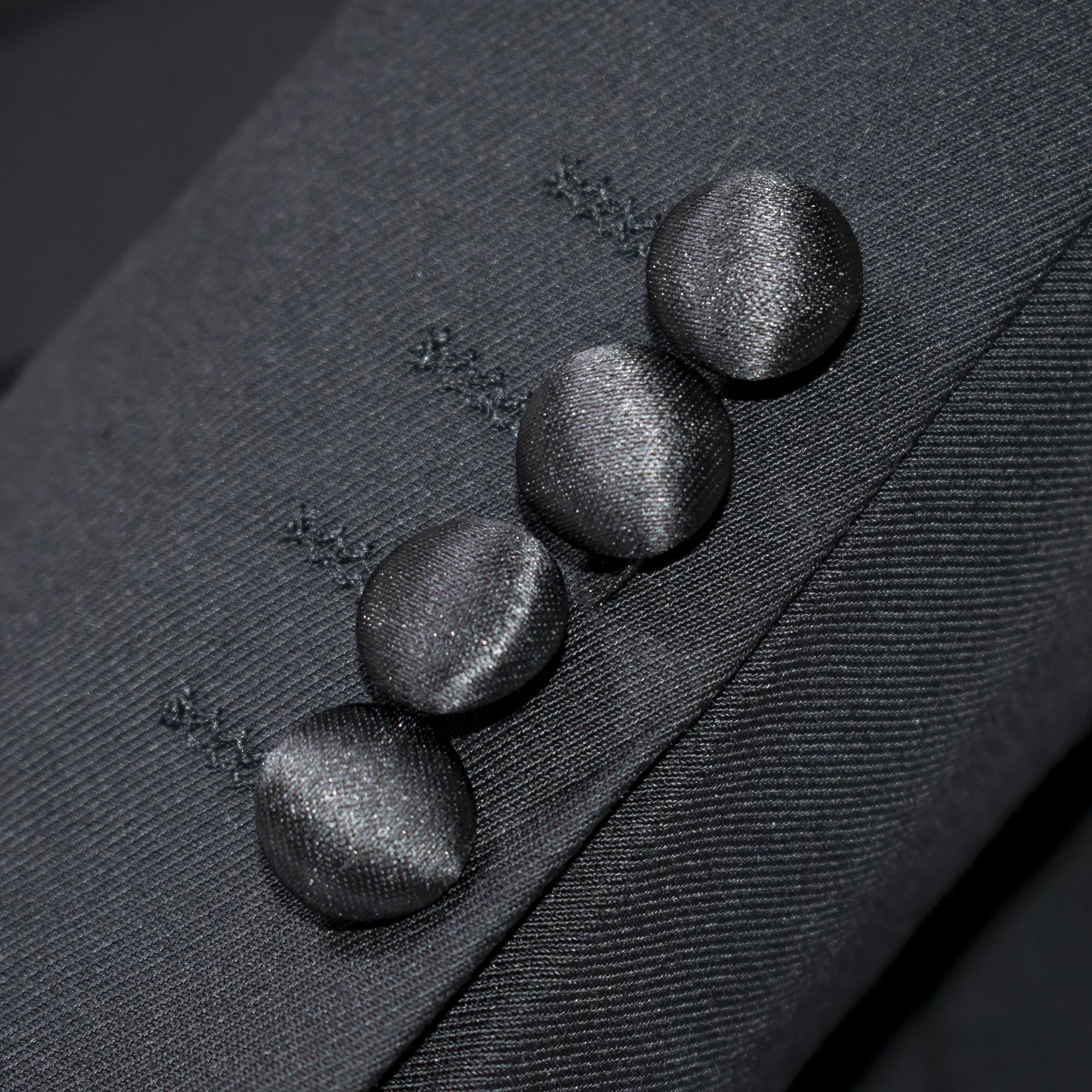 Men's Black Slim-Fit Tuxedo Cuffs