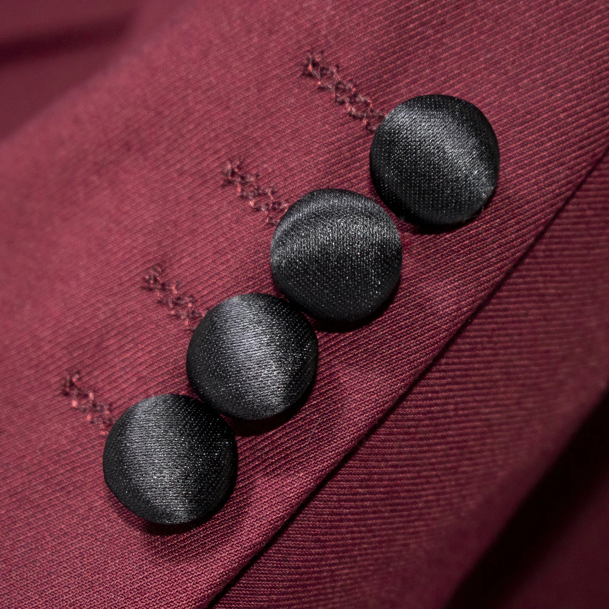 Men's Burgundy Slim-Fit Tuxedo Cuffs