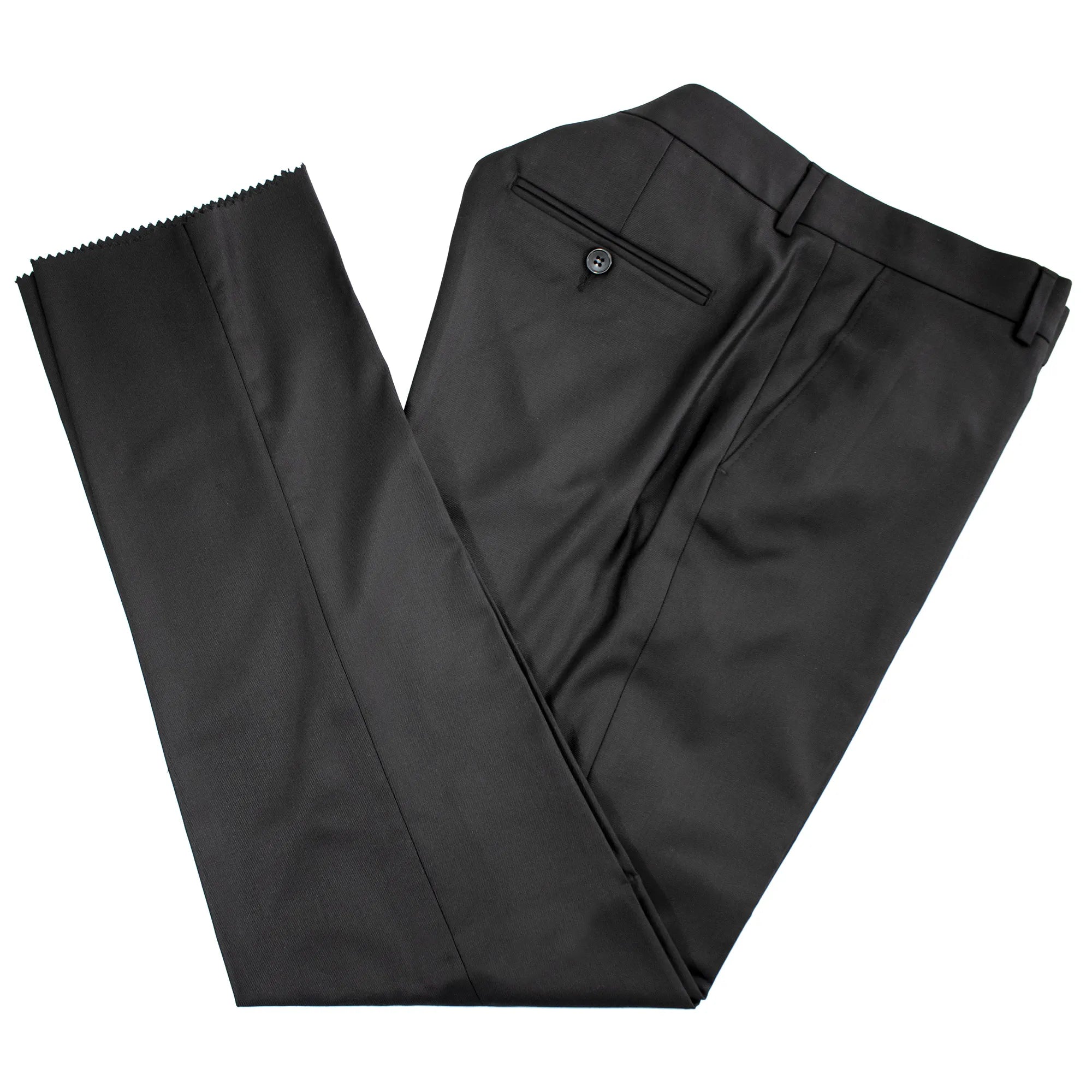 Black Weave Pattern 3-Piece Tailored-Fit Suit