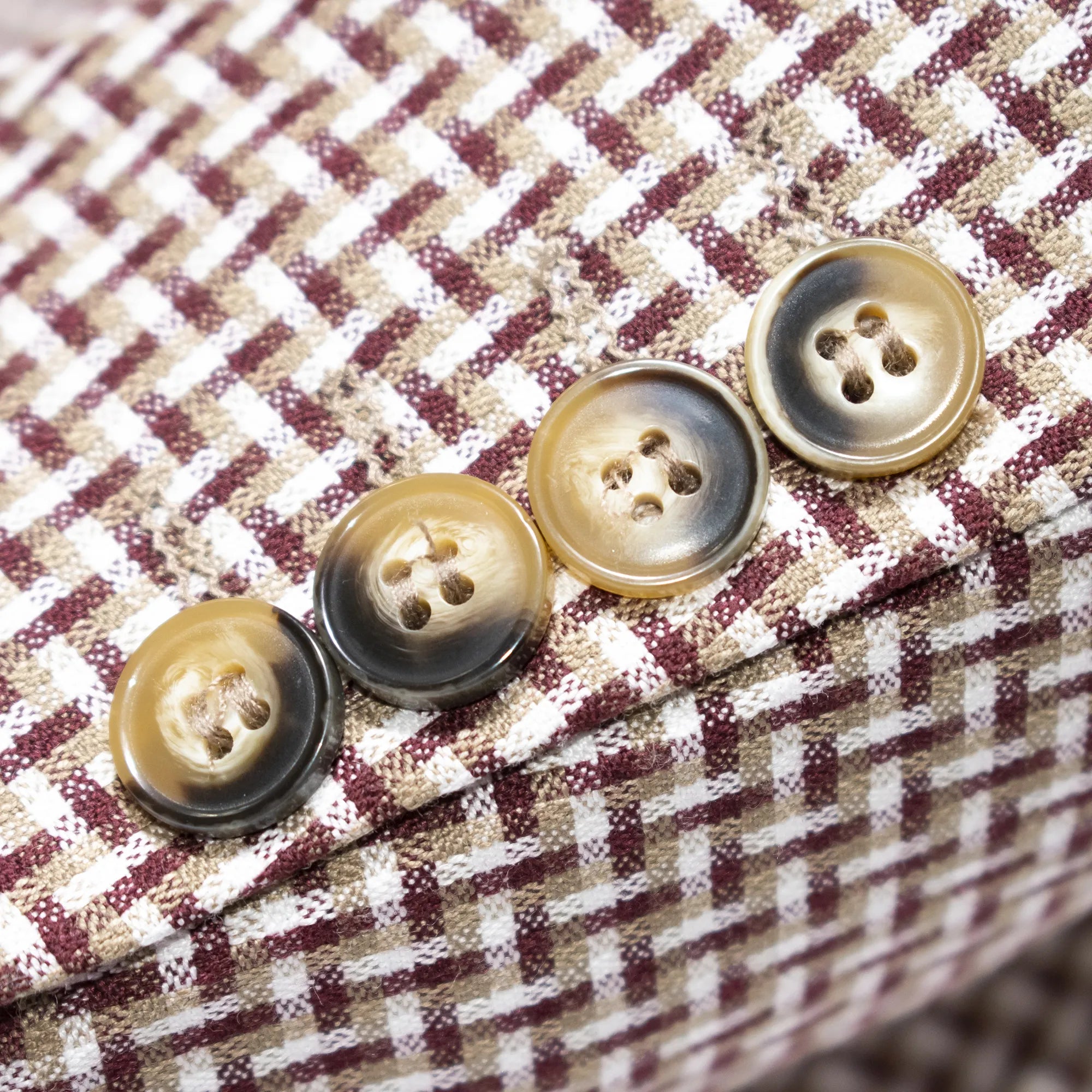 Tawny Weave Pattern 3-Piece Tailored-Fit Suit