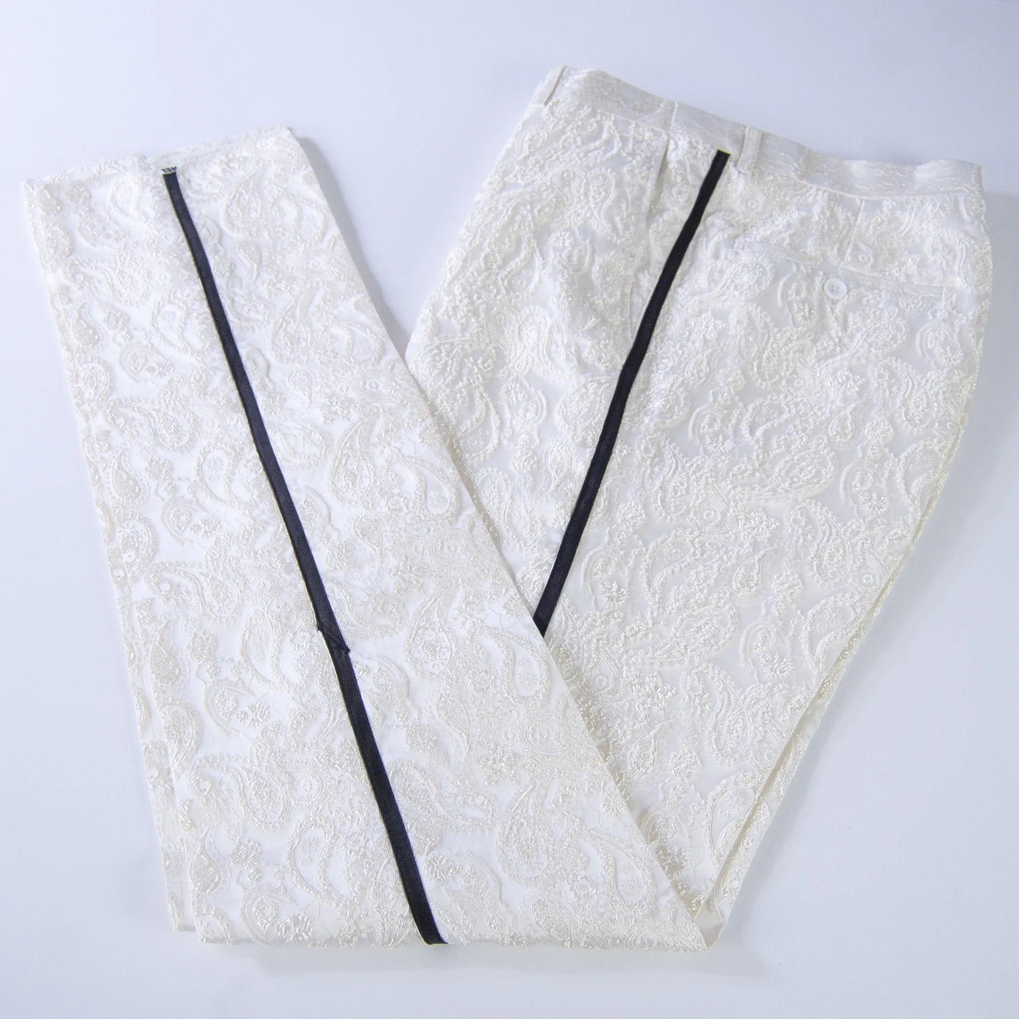 Ivory Paisley 2-Piece Slim-Fit Tuxedo