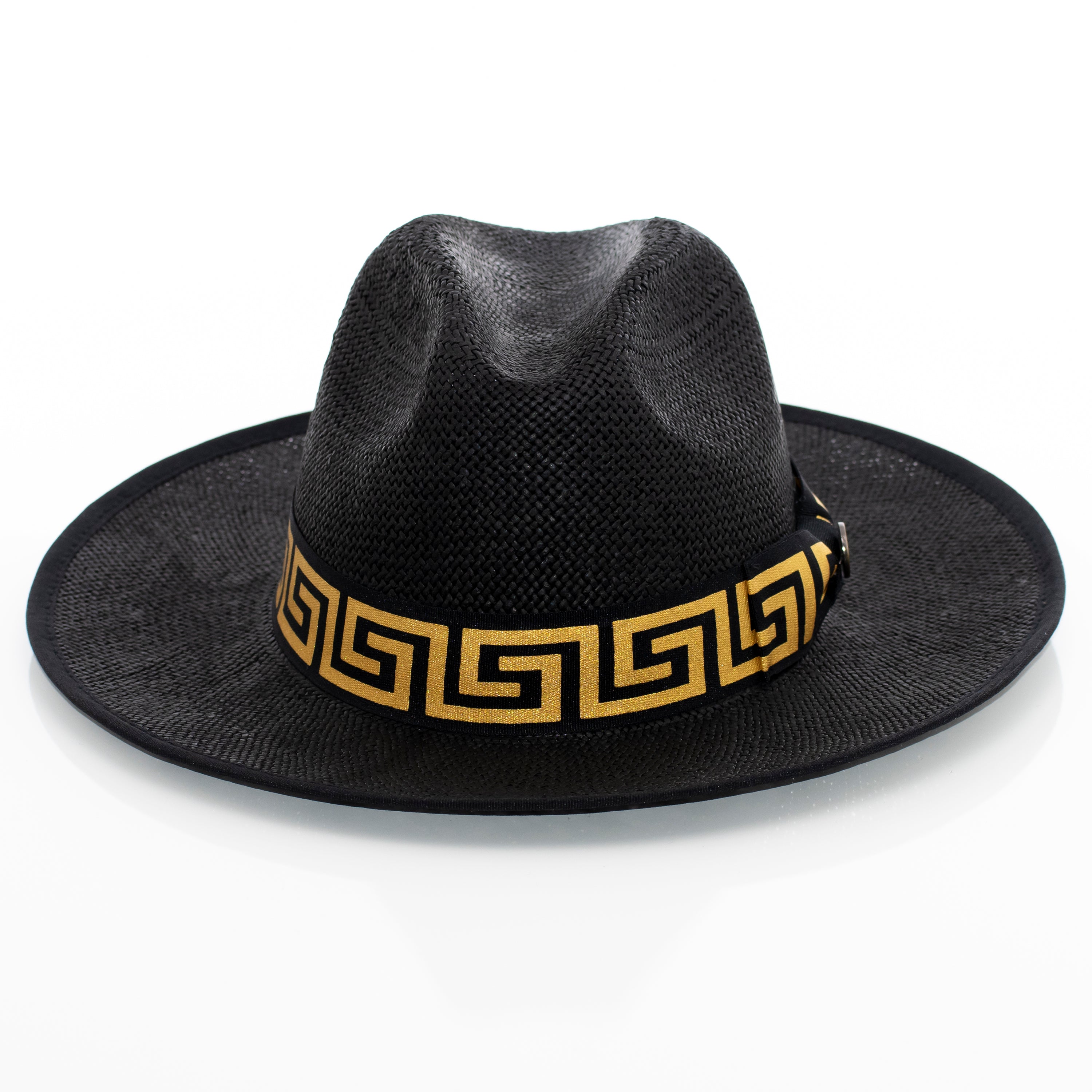 Flat-Brim Straw Fedora