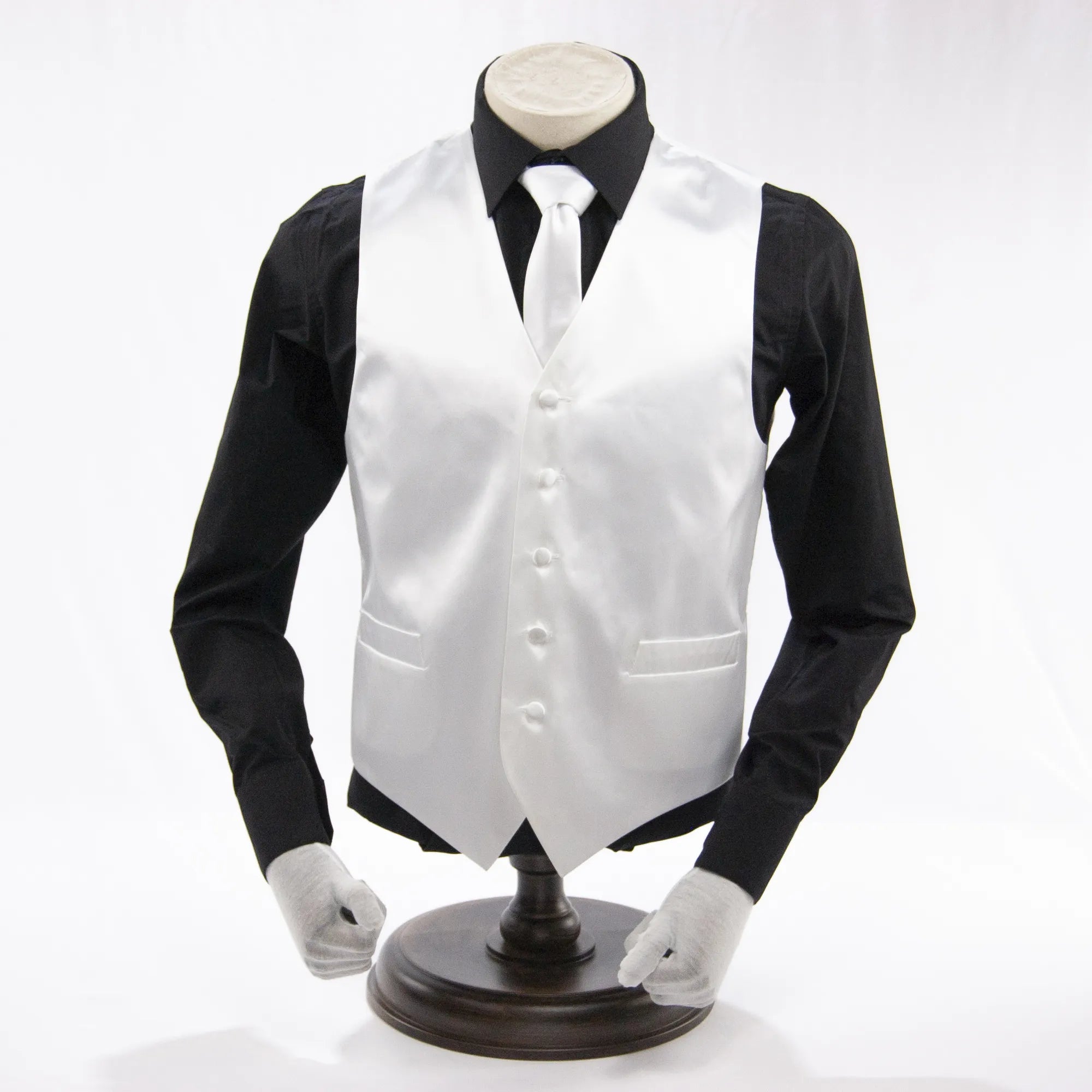 Solid White Vest