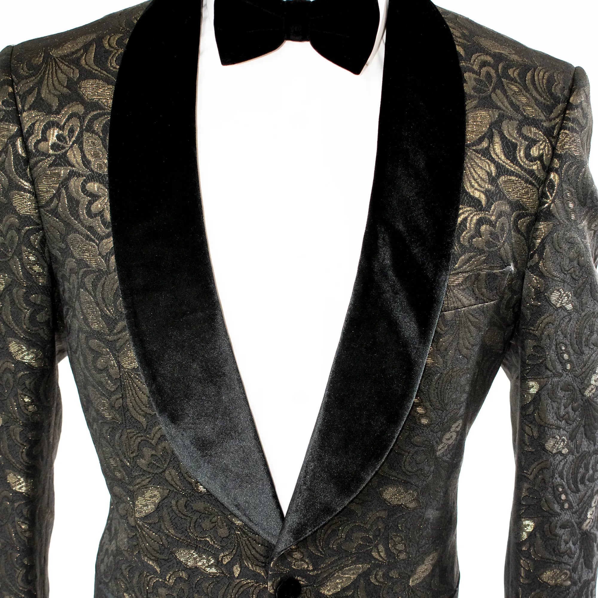 Gold Baroque Slim-Fit Dinner Jacket