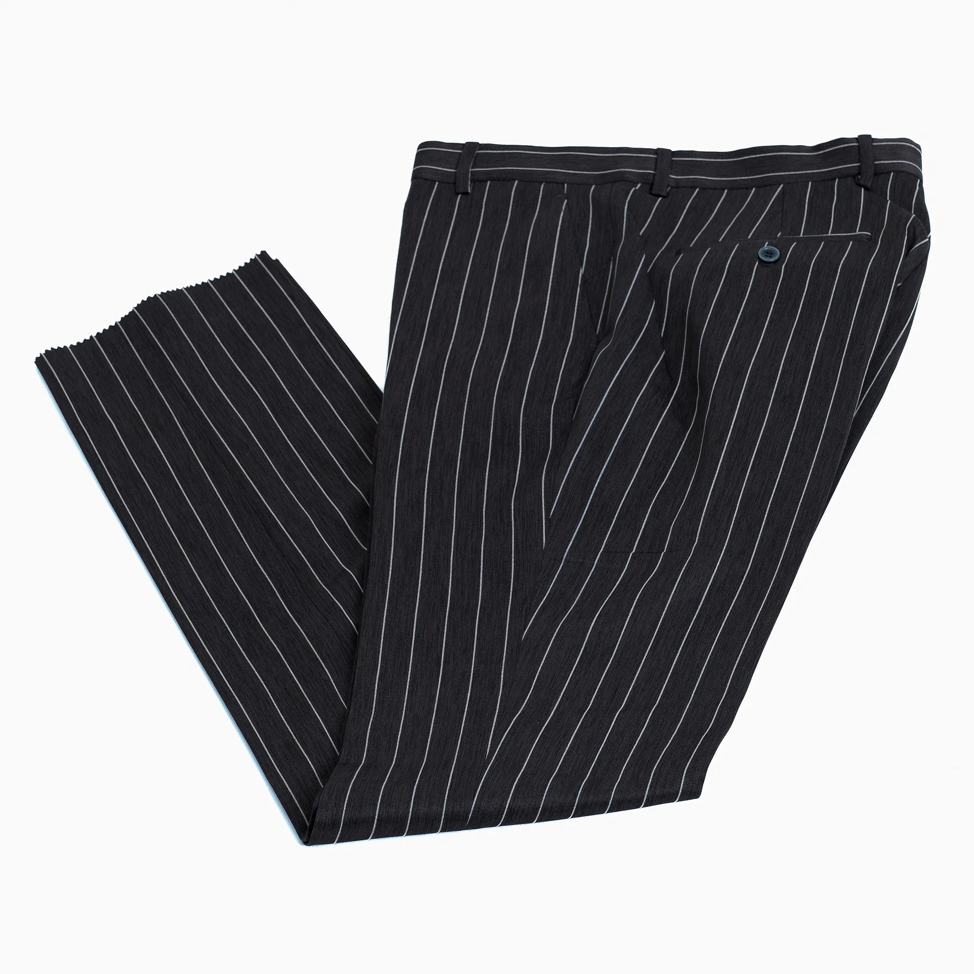 Chauncey | Charcoal Pinstripe 3-Piece Tailored-Fit Suit