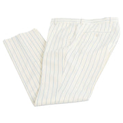 Chauncey | Cream Pinstripe 3-Piece Tailored-Fit Suit