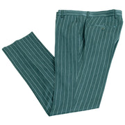 Chauncey | Hunter Green Pinstripe 3-Piece Tailored-Fit Suit