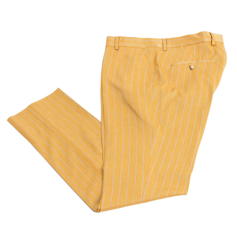 Chauncey | Mustard Pinstripe 3-Piece Tailored-Fit Suit