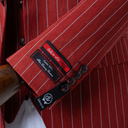 Chauncey | Red Pinstripe 3-Piece Tailored-Fit Suit
