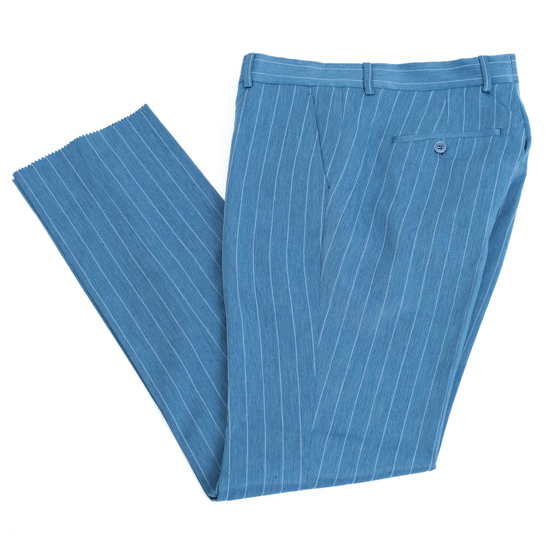 Chauncey | Turquoise Pinstripe 3-Piece Tailored-Fit Suit