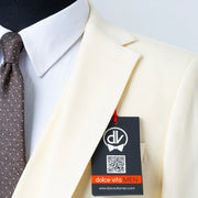Ezekial | Cream Solid 3-Piece Tailored-Fit Suit